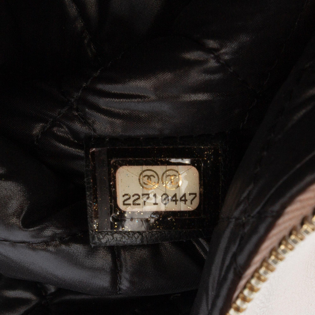 Chanel Medium Quilted Lambskin and Calfskin Pearl O Case Clutch