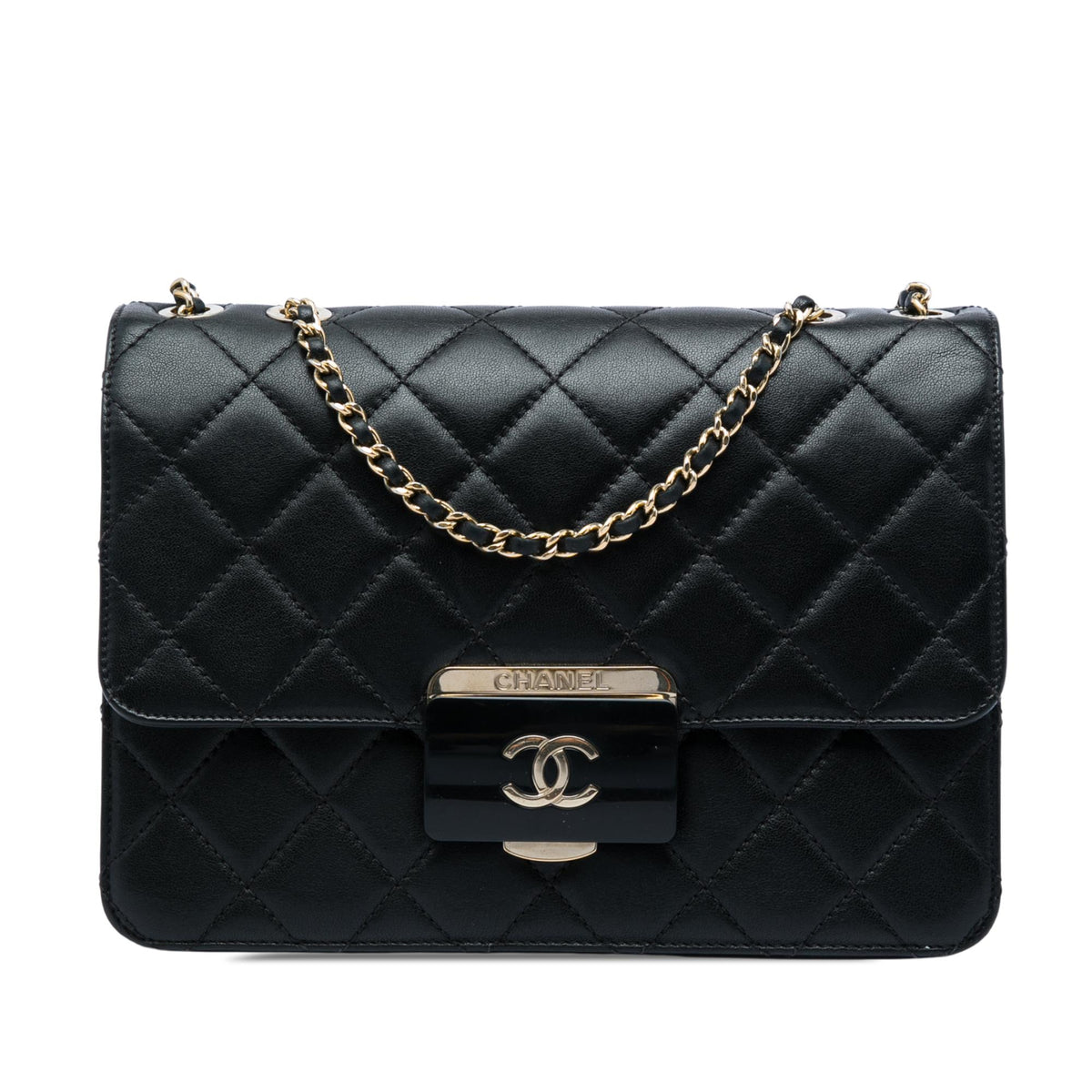 Chanel Medium Quilted Sheepskin Beauty Lock Flap