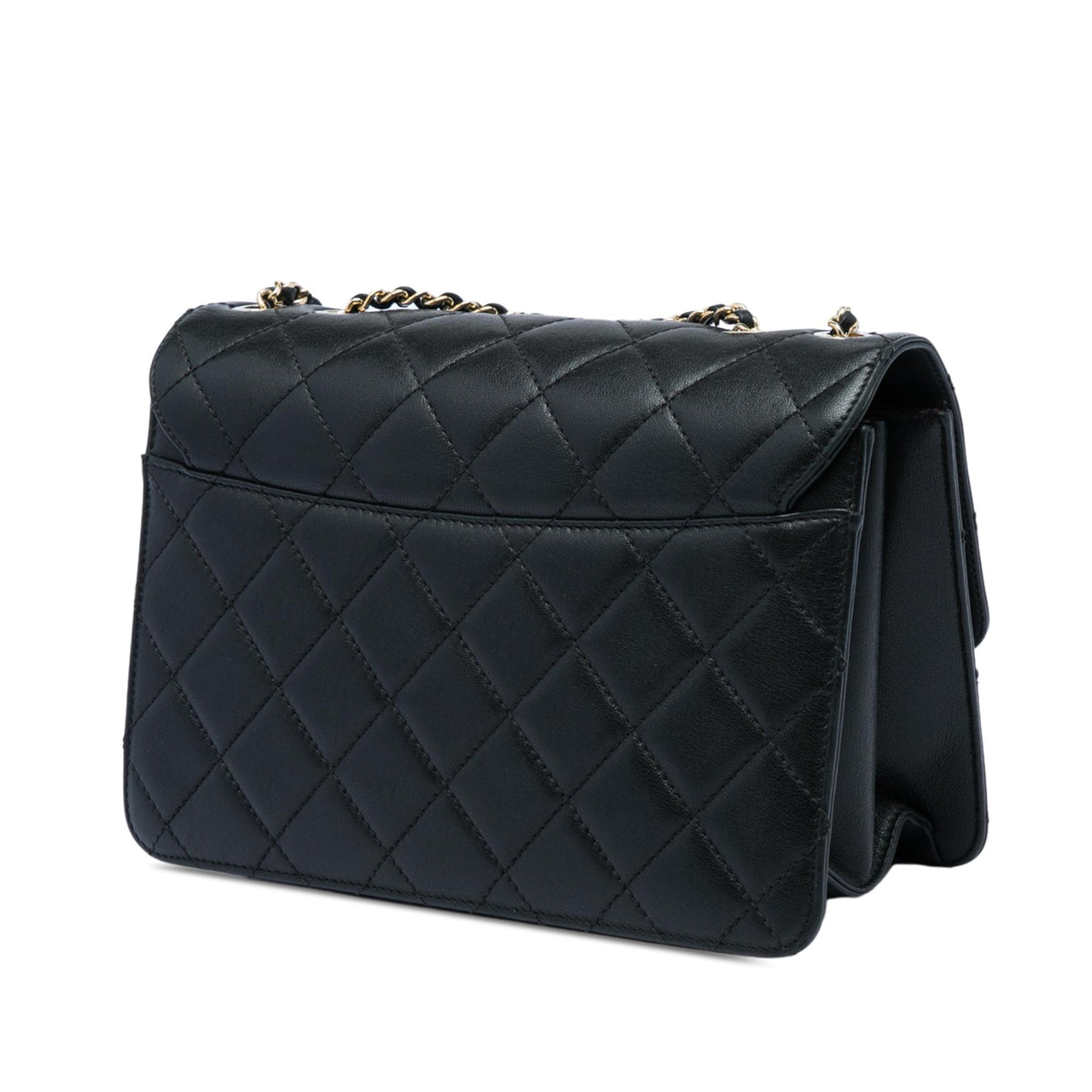 Chanel Medium Quilted Sheepskin Beauty Lock Flap
