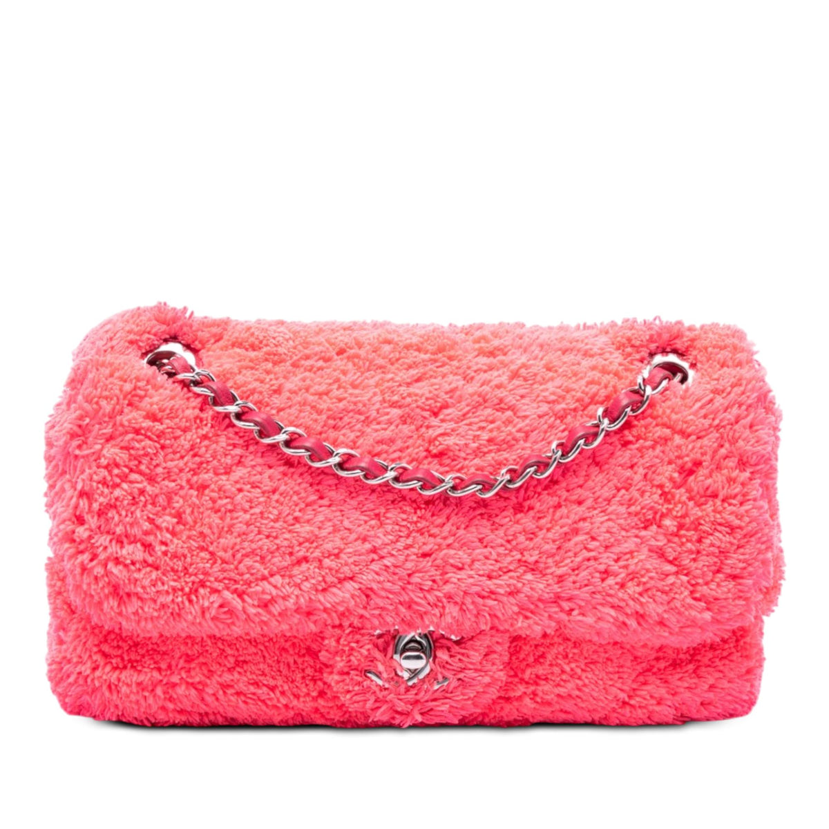 Chanel Medium Quilted Terry Cloth Coco Beach Flap