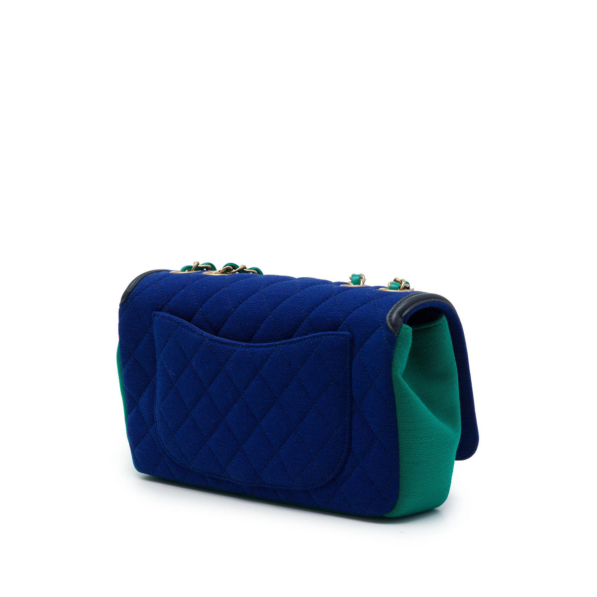 Chanel Medium Tricolor Jersey CC Filigree Flap