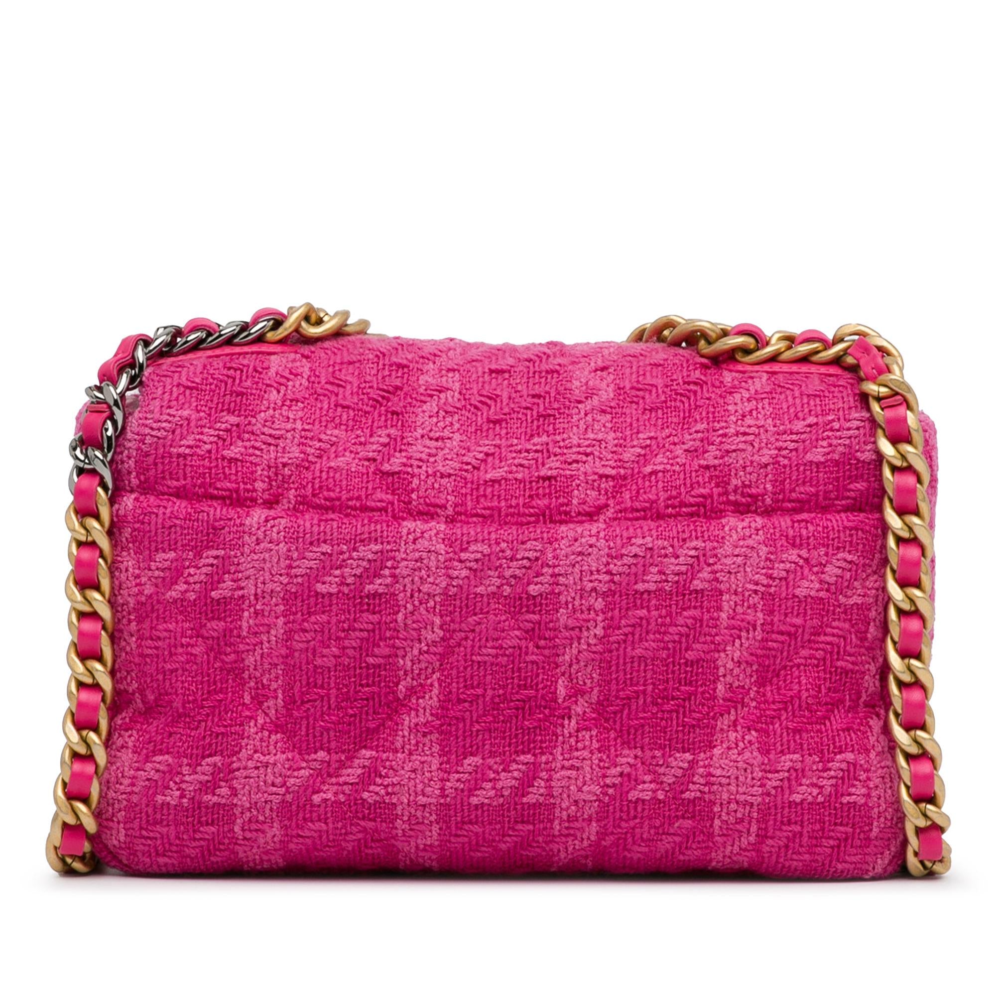 Chanel Medium Tweed 19 Flap (SHG-sCADBh)