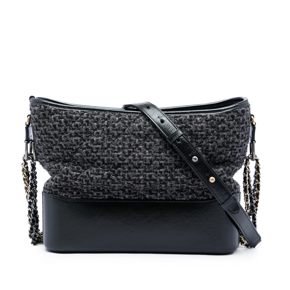 Chanel Medium Tweed and Calfskin Gabrielle Crossbody
