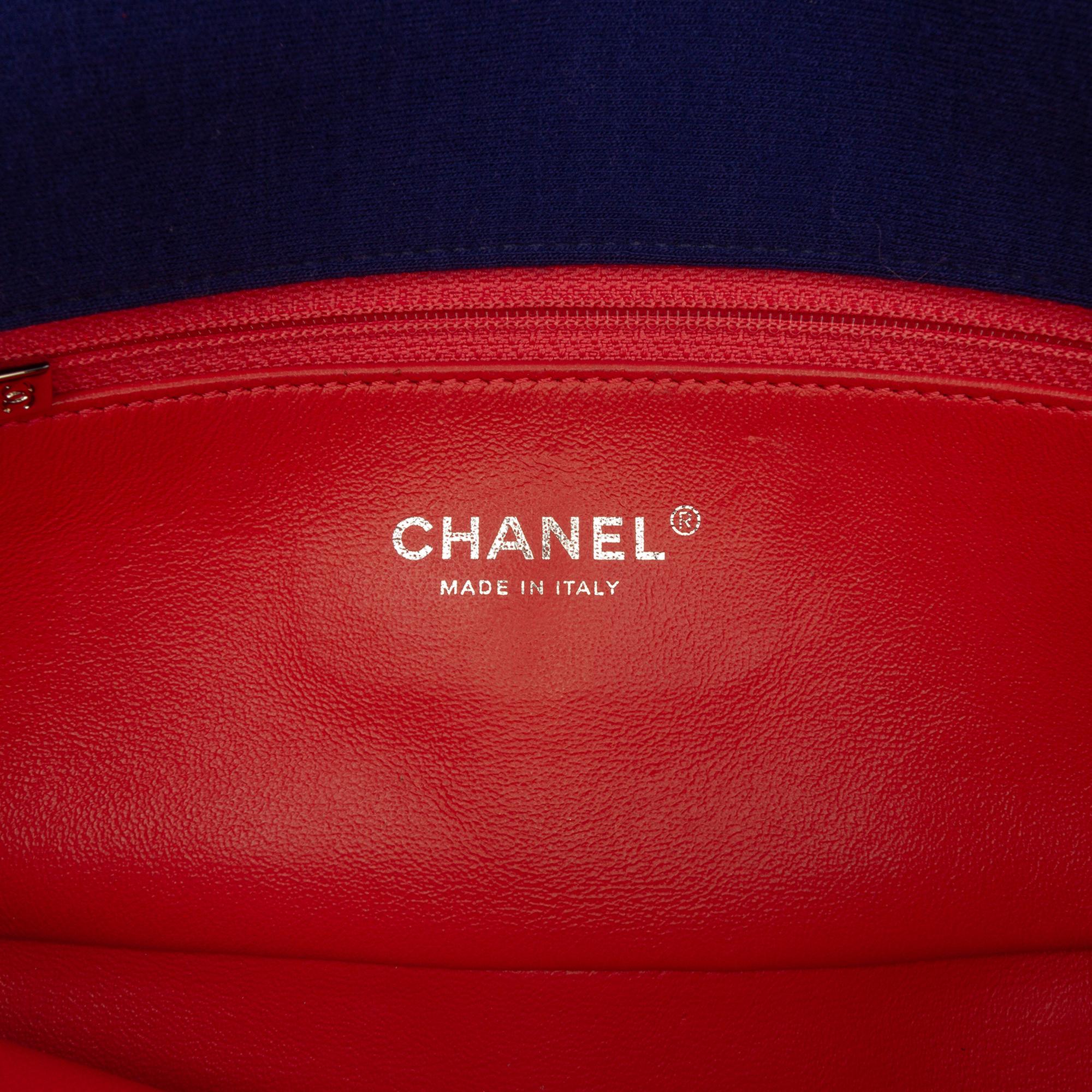 Chanel Medium Vertical Quilted Jersey Single Flap