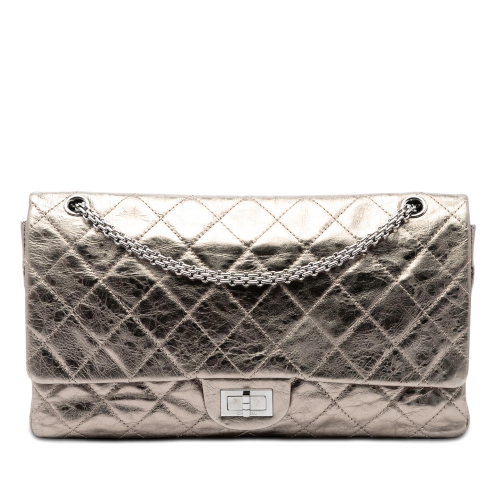 Chanel Metallic Aged Calfskin Reissue 2.55 Double Flap 227