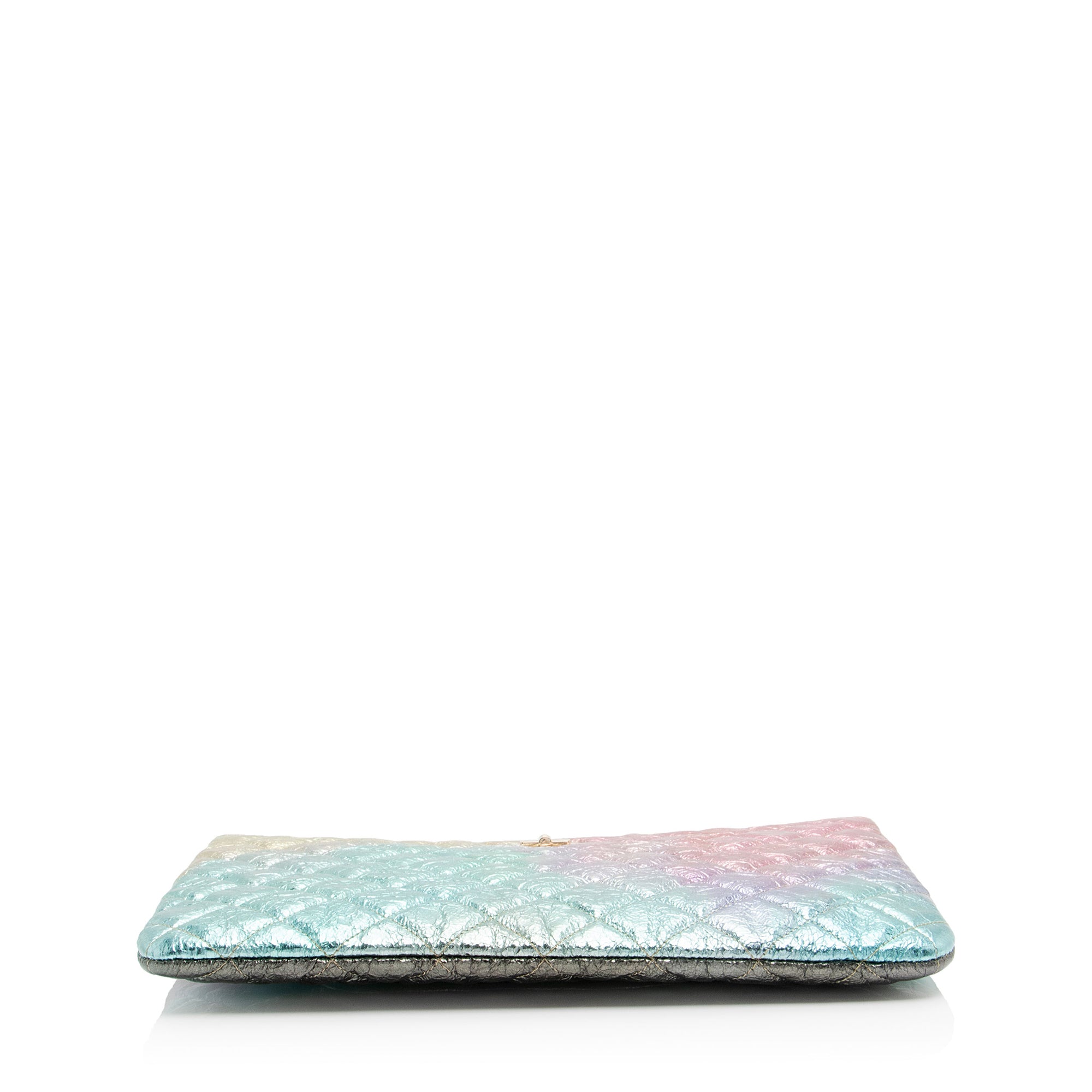 Chanel Metallic Calfskin Rainbow Reissue Pouch (SHF-Iy12ka)