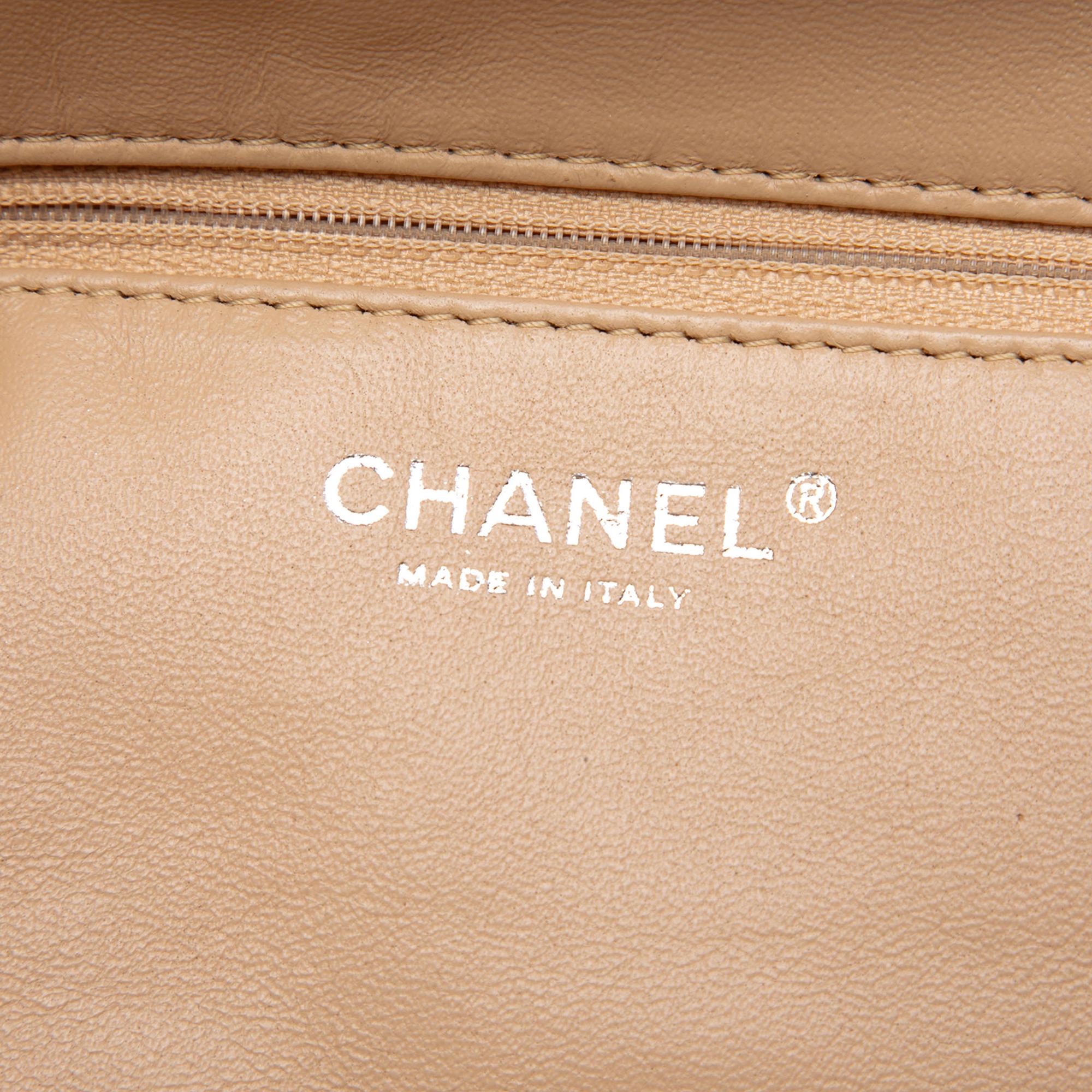 Chanel Metallic Deerskin CC Luxe Ligne Bowler Bag