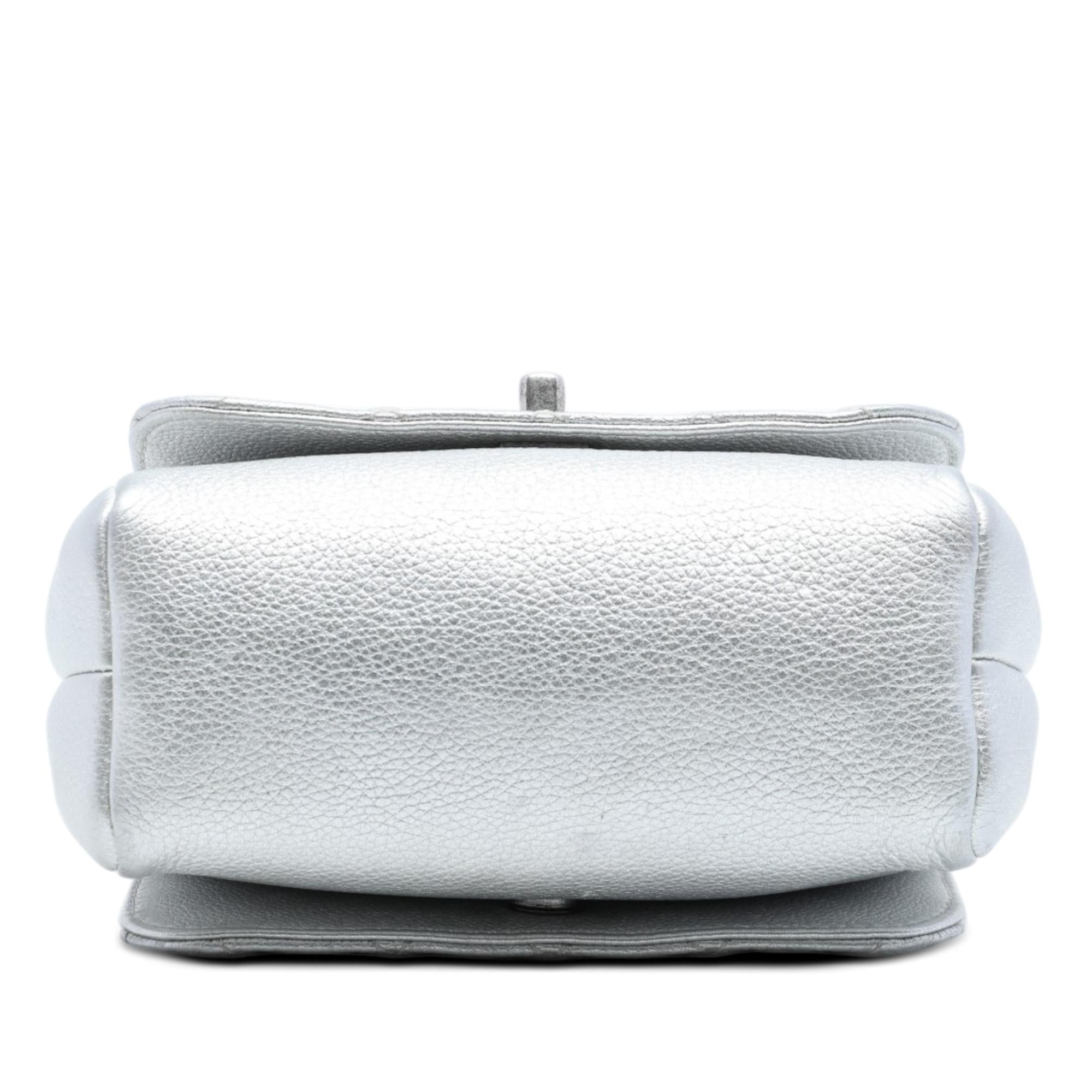 Chanel Metallic Grained Calfskin Pilot Essentials Double Sided Flap