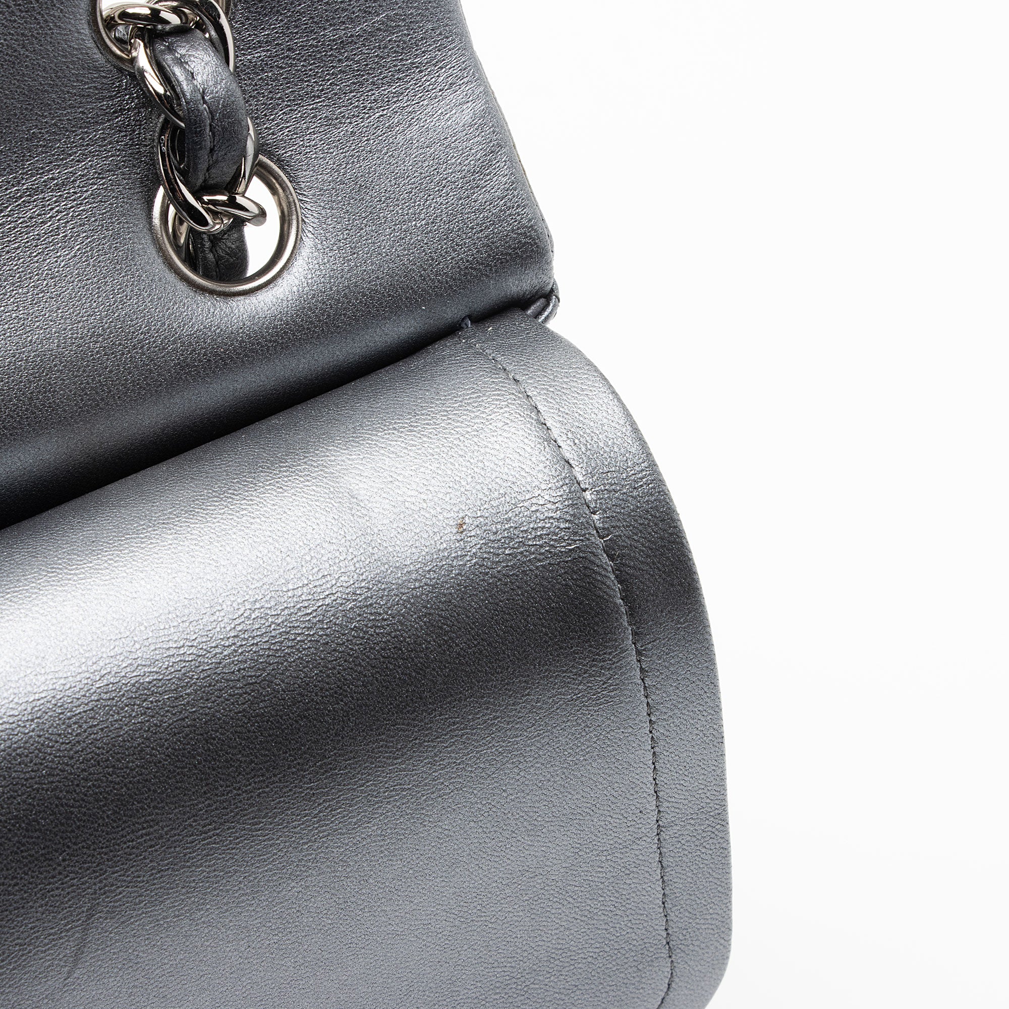 Chanel Metallic Lambskin Classic Maxi Double Flap Bag