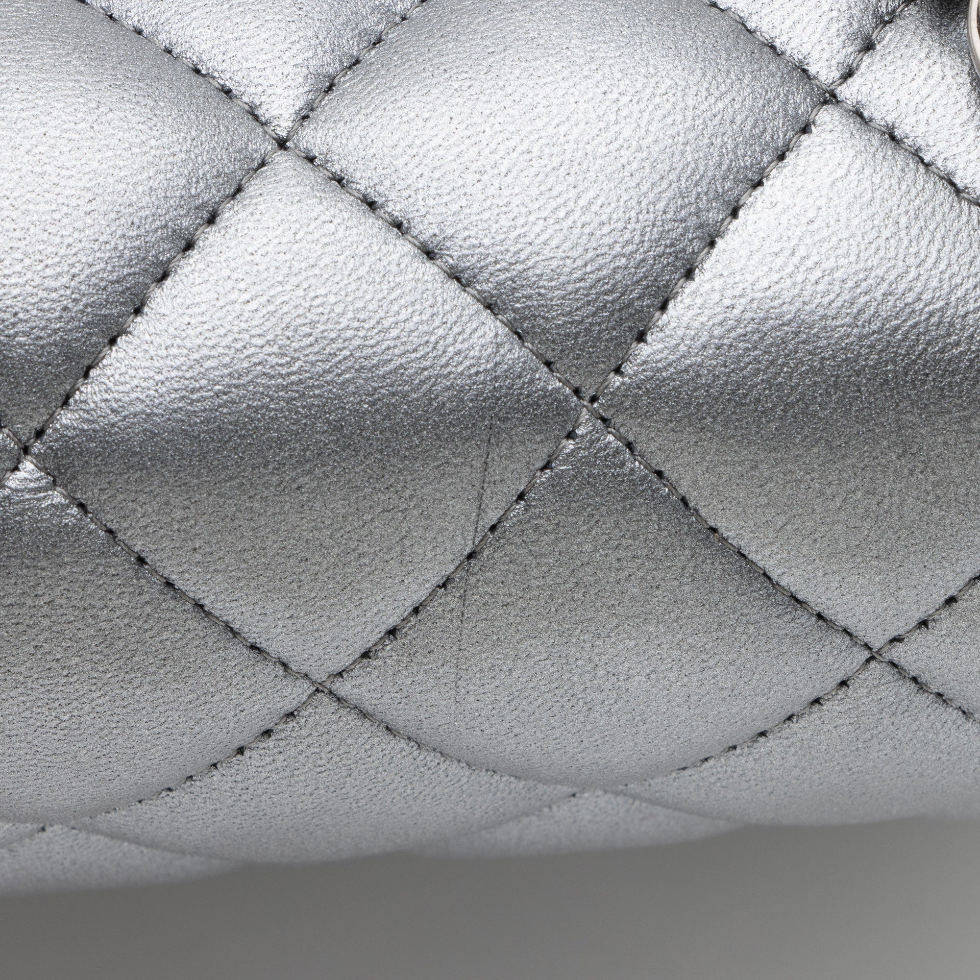 Chanel Metallic Lambskin Classic Maxi Double Flap Bag