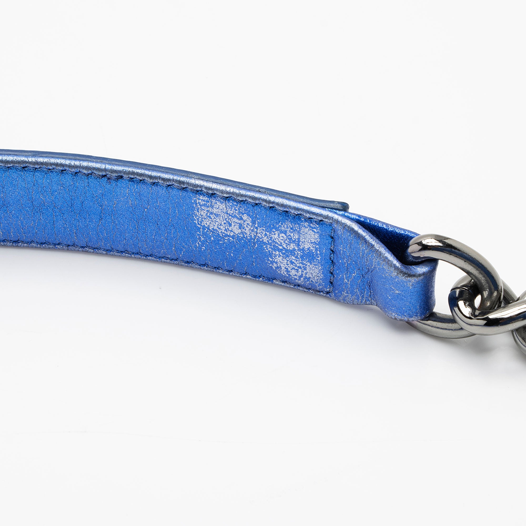 Chanel Metallic Patent Leather Old Medium Boy Bag