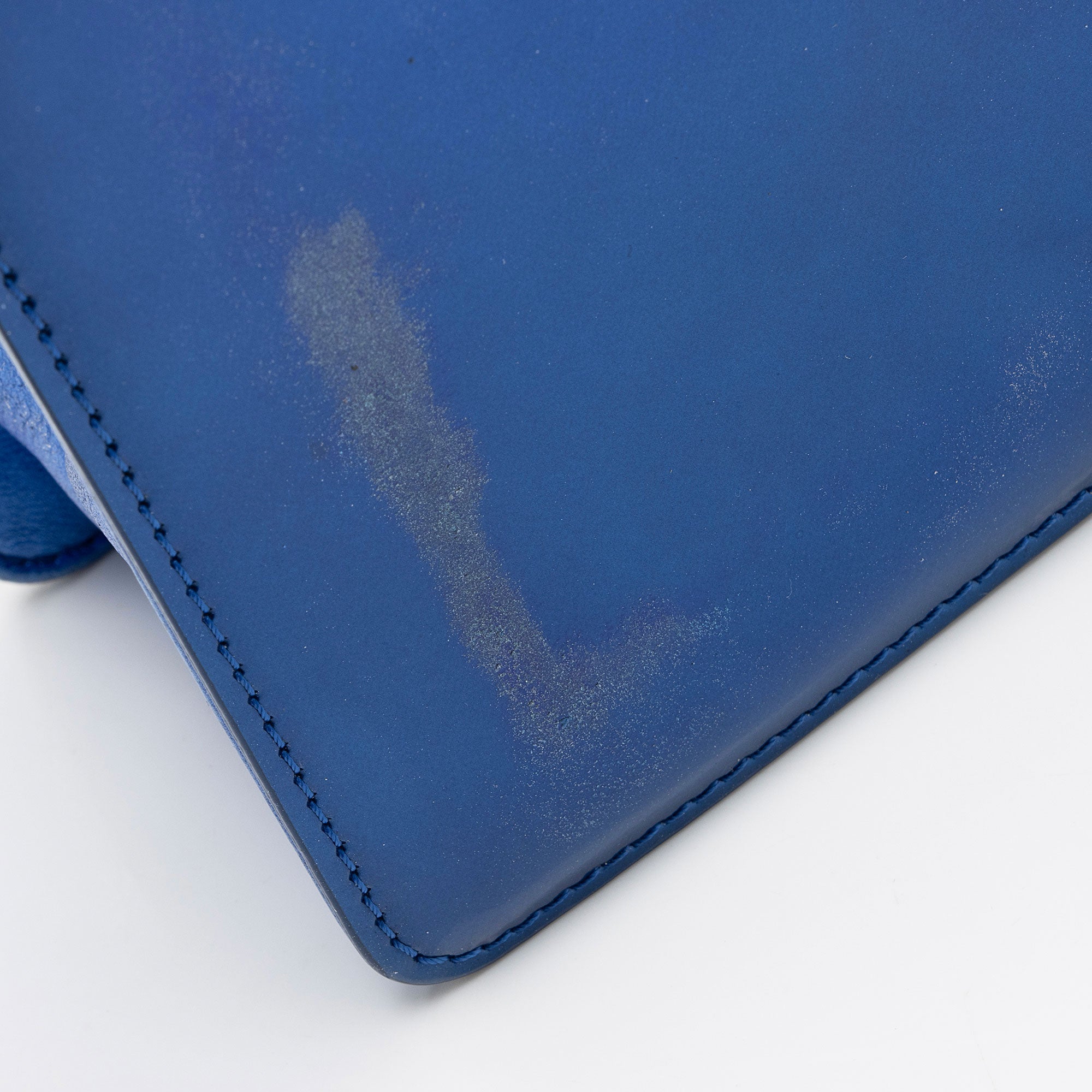 Chanel Metallic Patent Leather Old Medium Boy Bag