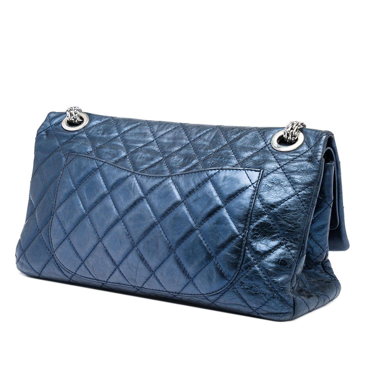 Chanel Metallic Quilted Aged Calfskin Reissue 2.55 Double Flap 228