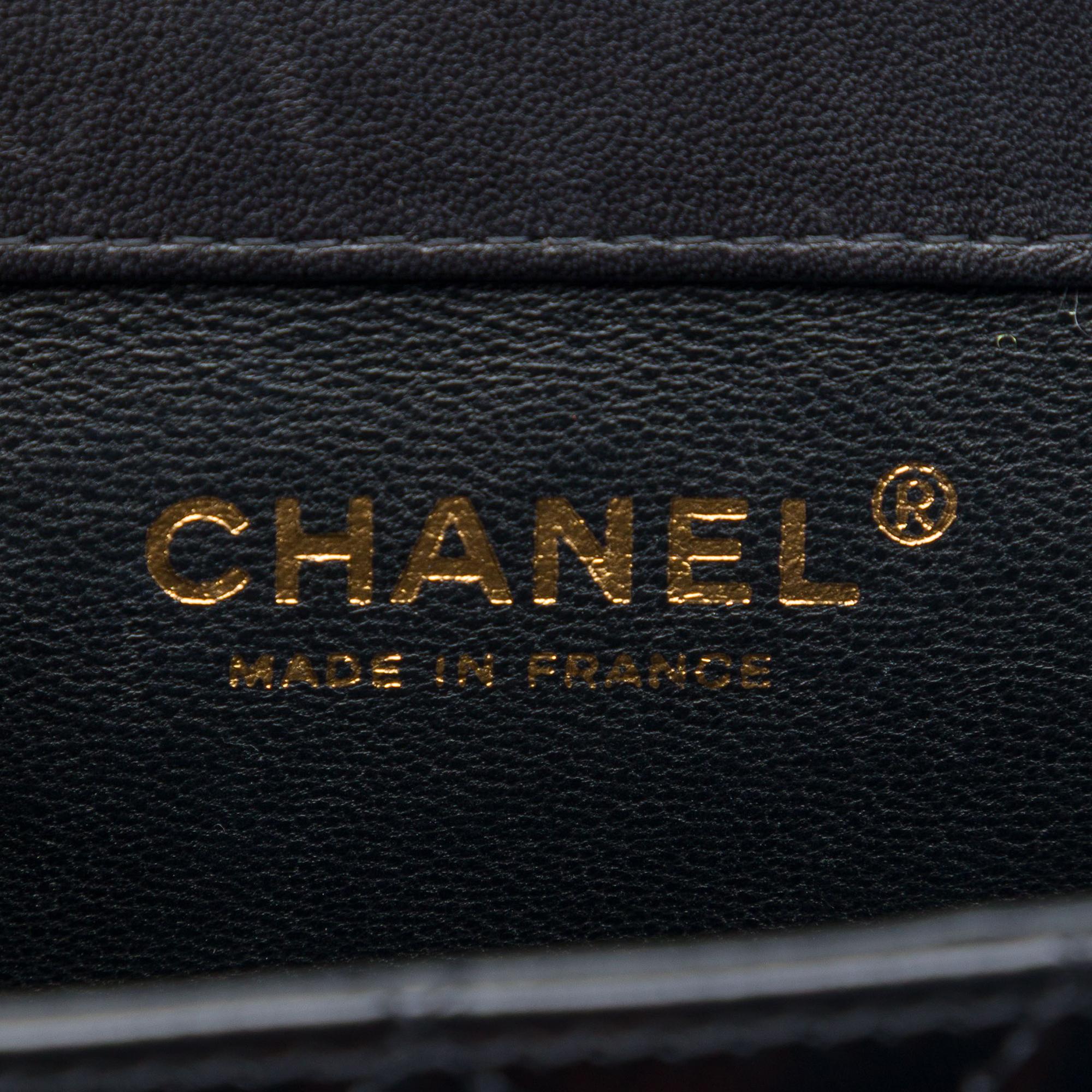 Chanel Micro CC Quilted Shiny Calfskin Single Flap