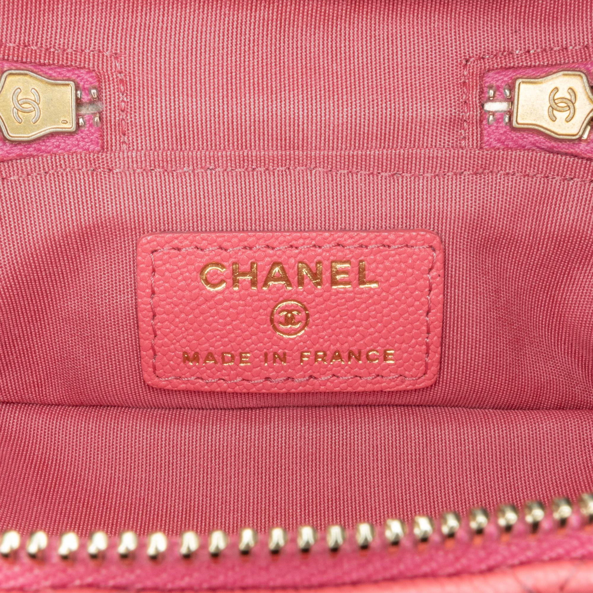 Chanel Micro Caviar Chain Vanity Bag