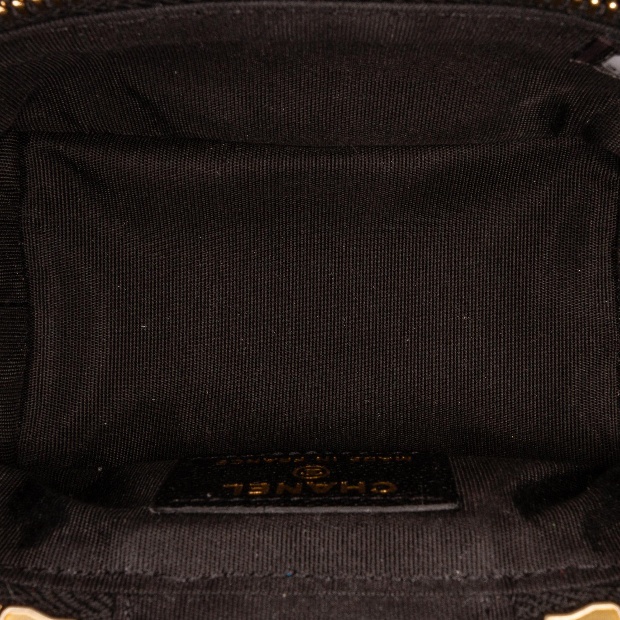 Chanel Micro Caviar Vanity Case with Chain