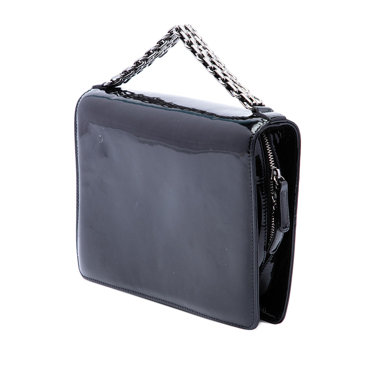 Chanel Mini CC Patent Clutch With Chain