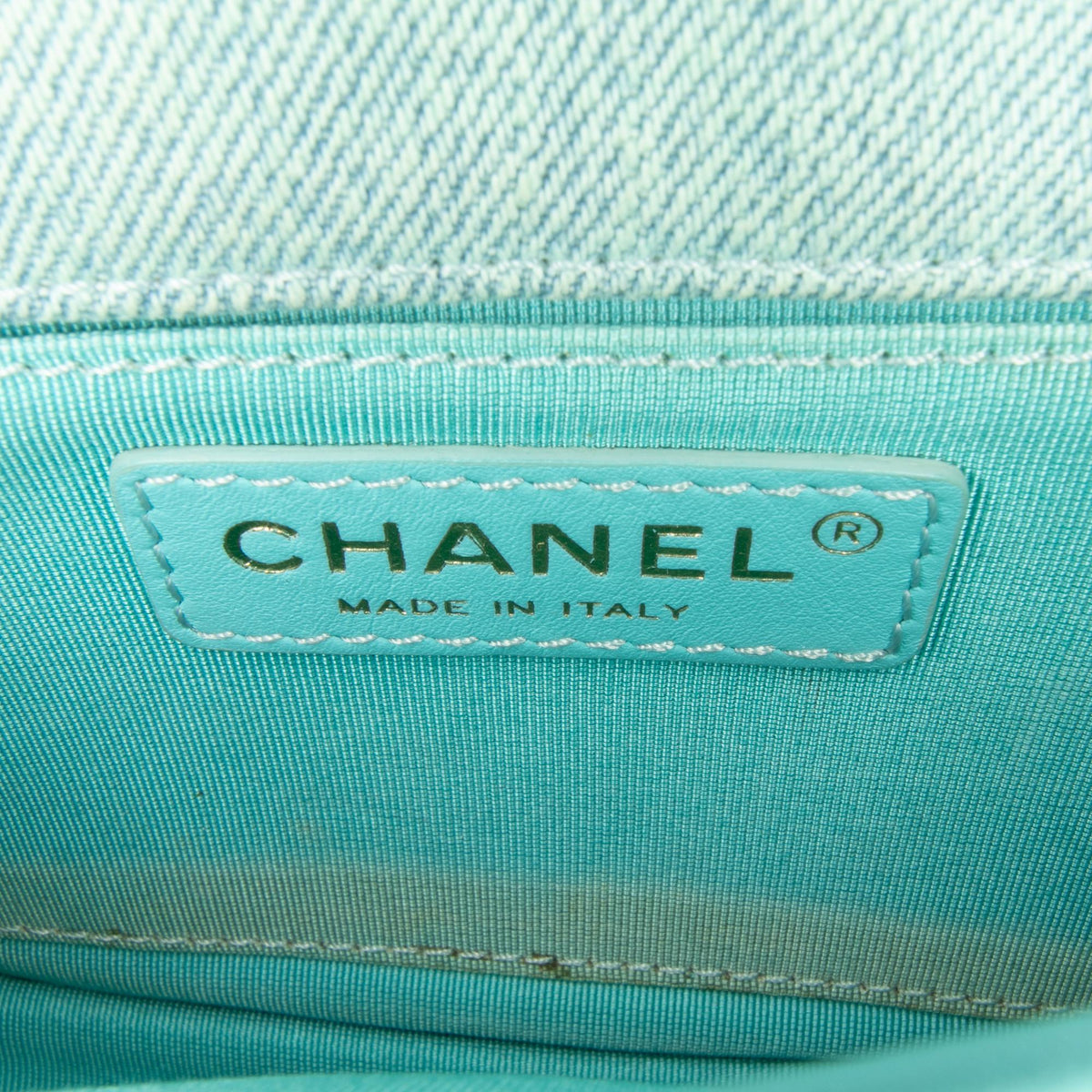 Chanel Mini CC Quilted Denim Messenger Flap