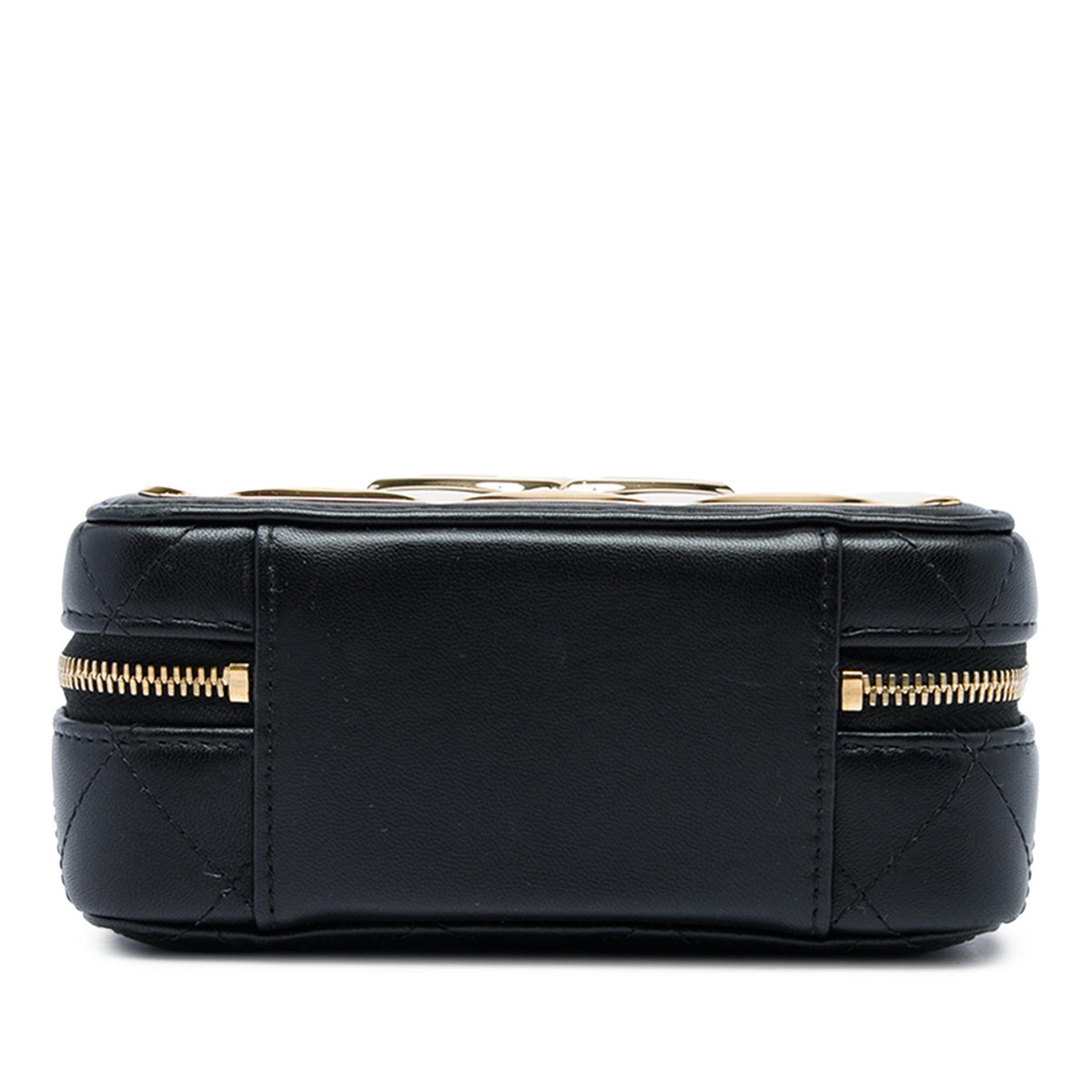 Chanel Mini CC Quilted Lambskin and Golden Plate Vanity Crossbody
