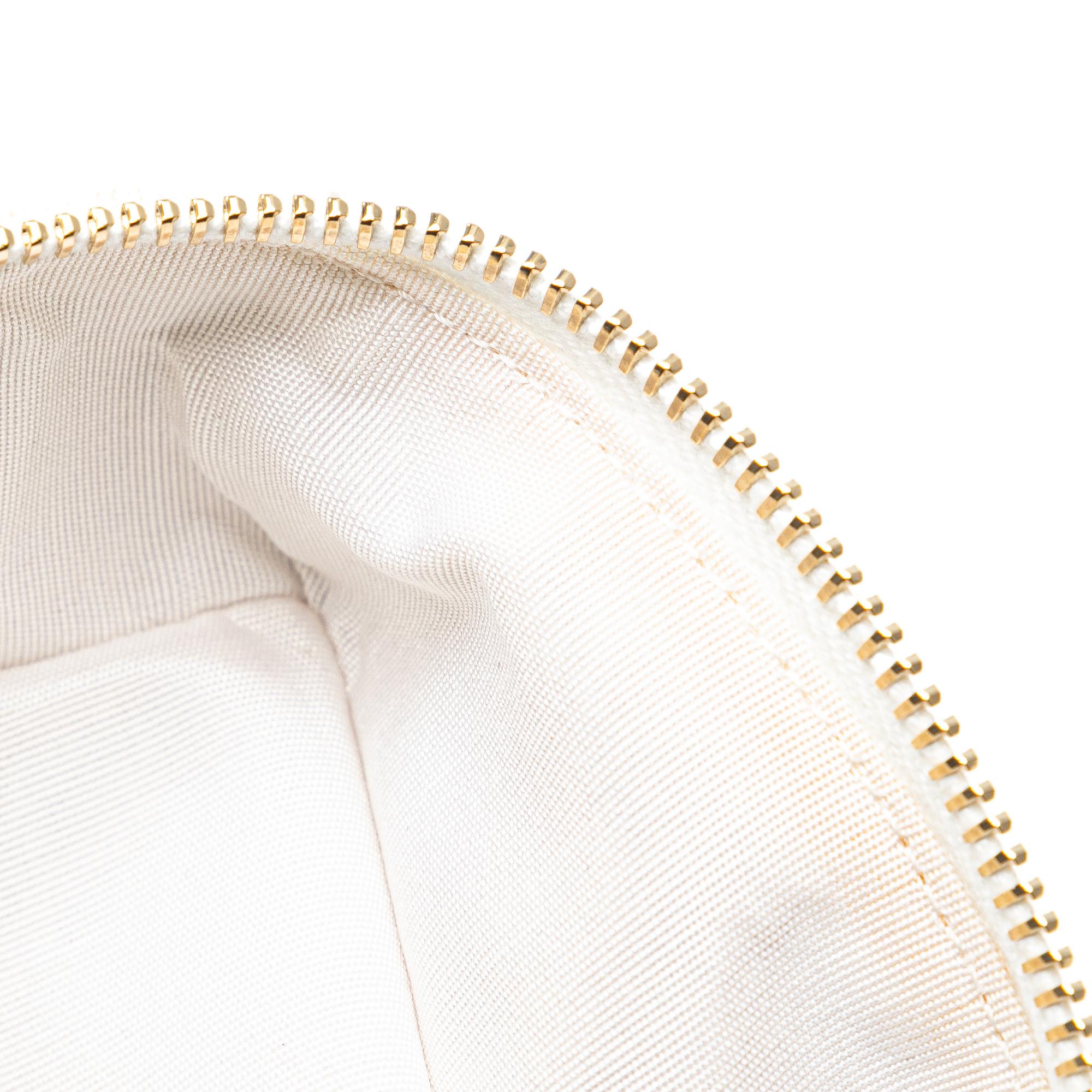 Chanel Mini Caviar Chain Zip Around Vanity Case