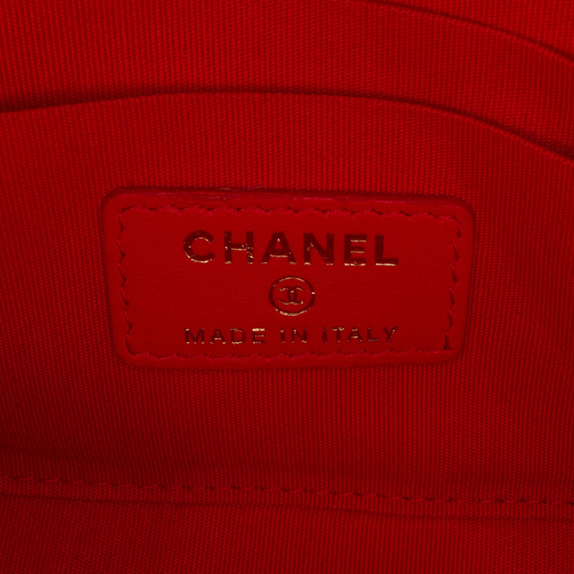 Chanel Mini Chevron Lambskin Trendy CC Chain Wallet