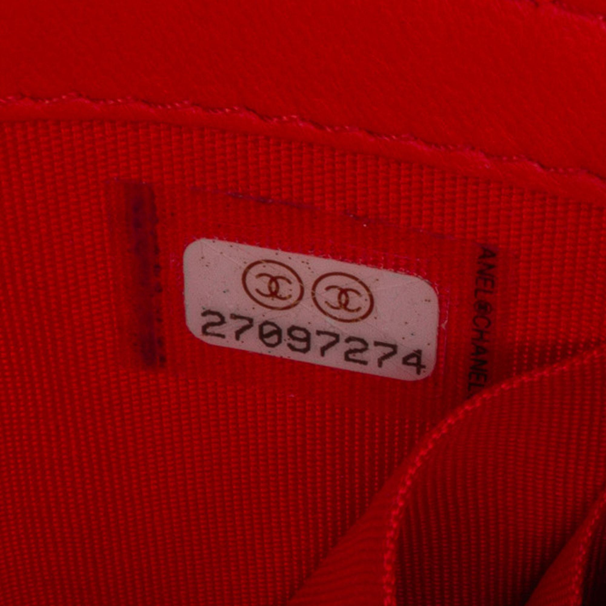 Chanel Mini Chevron Lambskin Trendy CC Chain Wallet