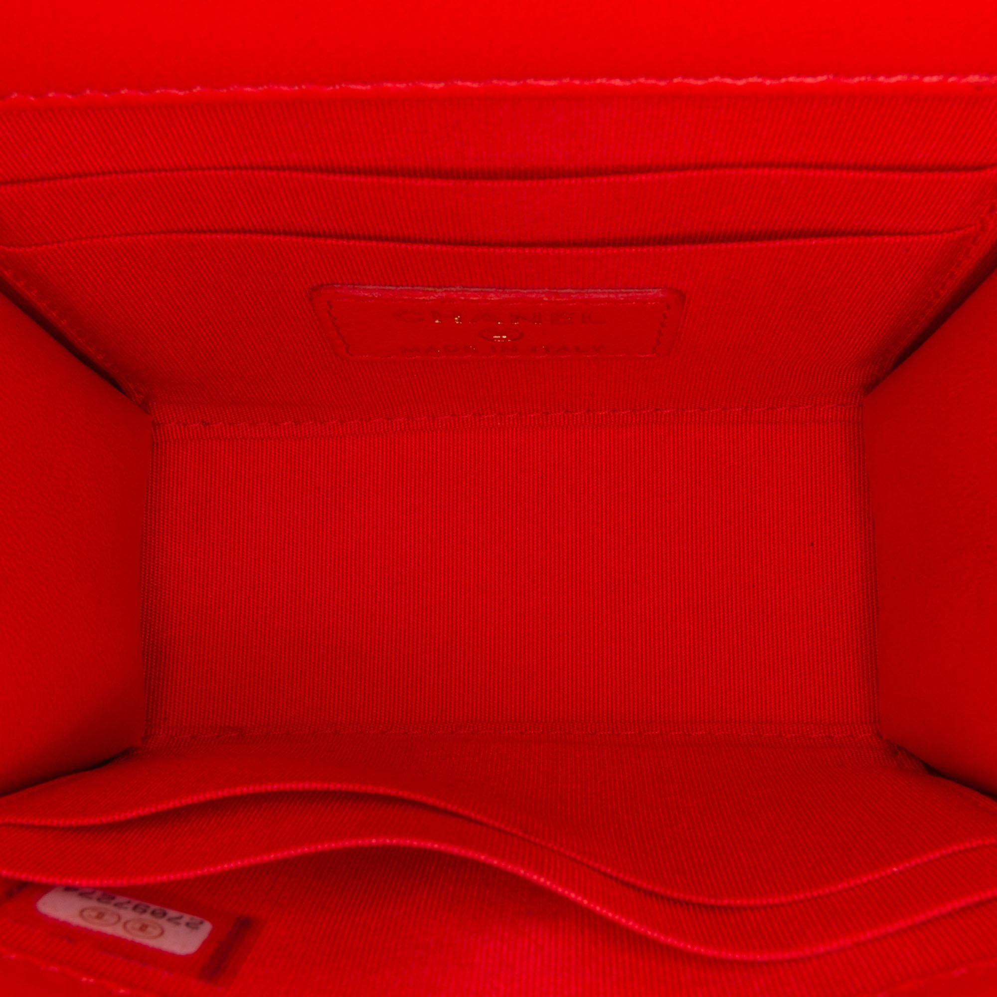 Chanel Mini Chevron Lambskin Trendy CC Chain Wallet