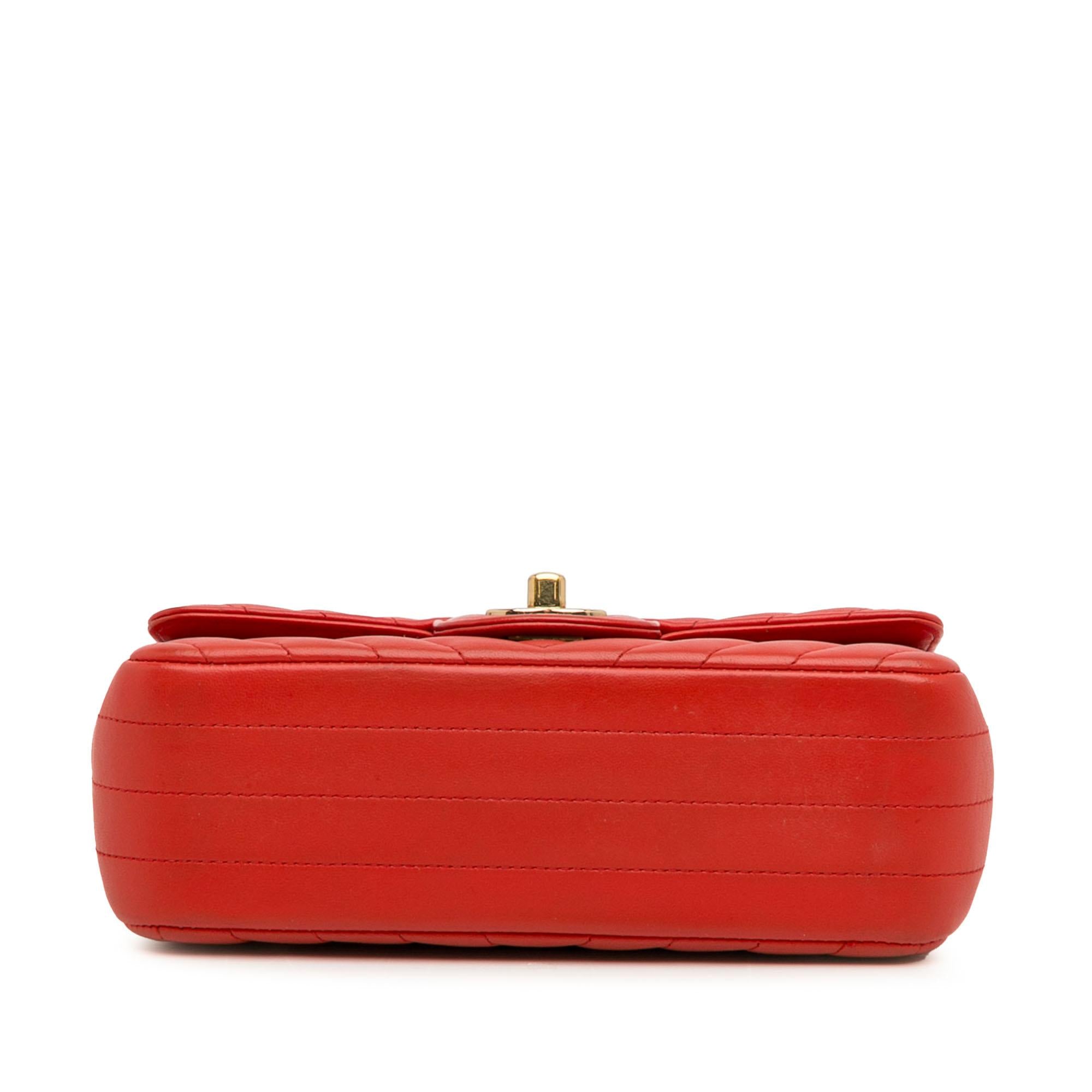 Chanel Mini Chevron Quilted Lambskin Rectangular Flap Bag (SHG-rXZBco)