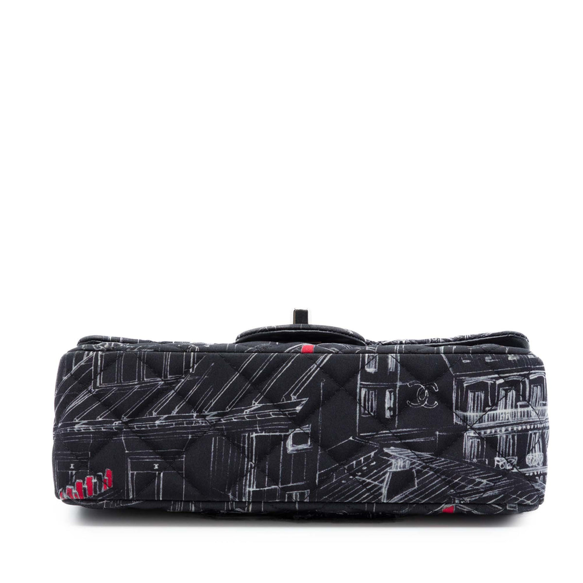 Chanel Mini Classic Canvas Parisian Rooftop Single Flap