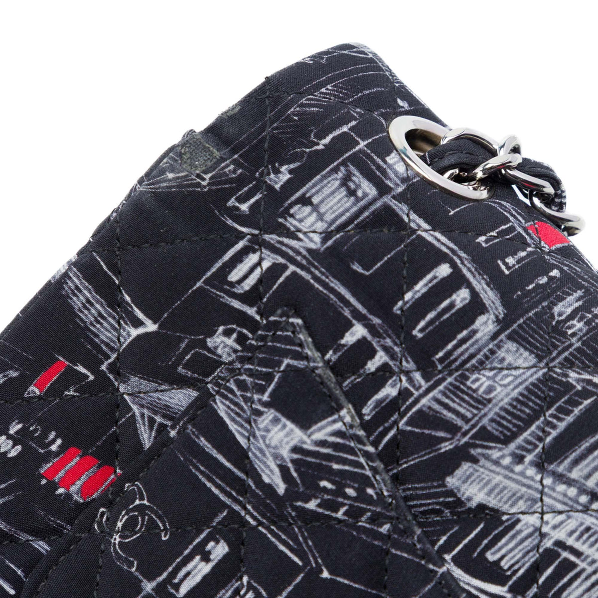 Chanel Mini Classic Canvas Parisian Rooftop Single Flap