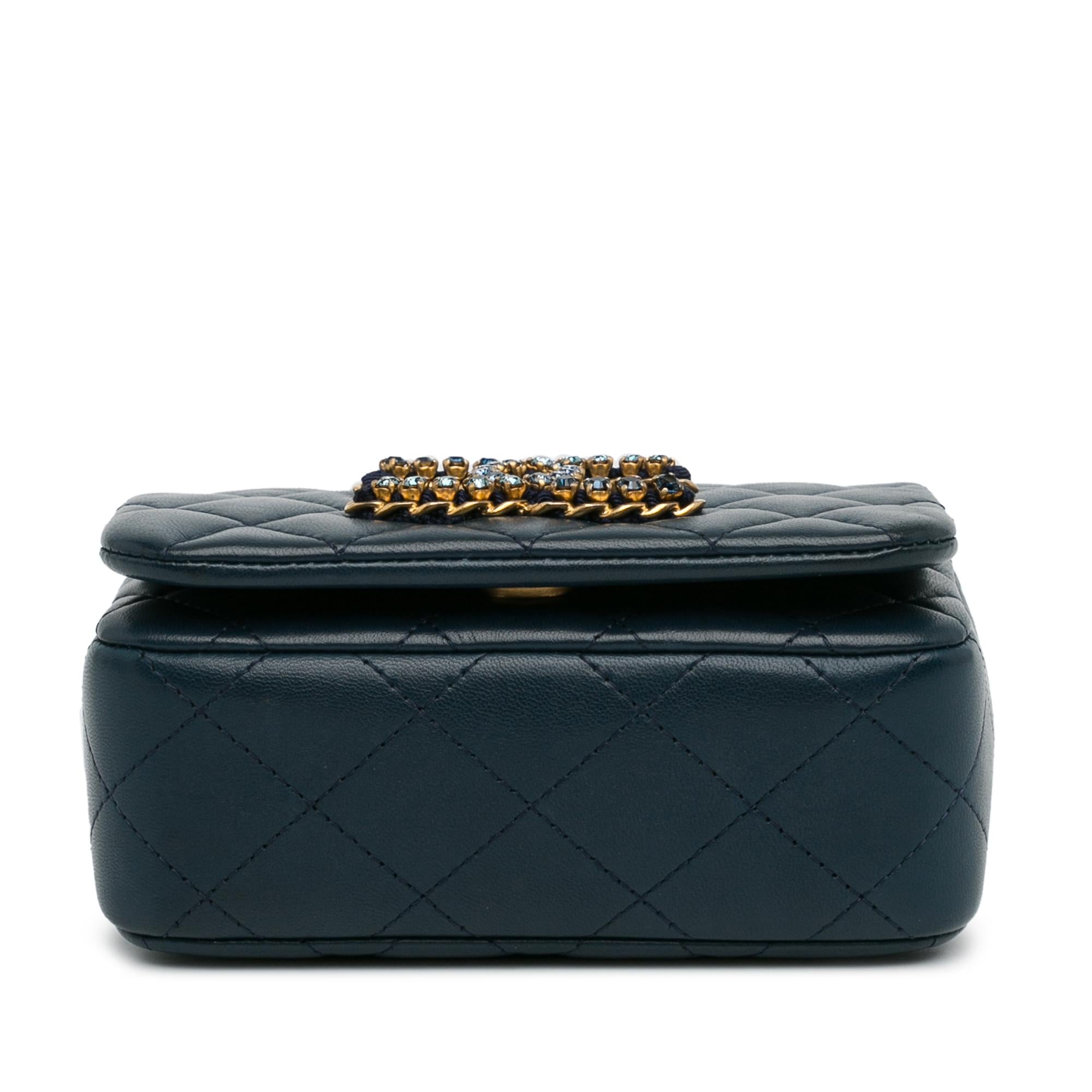 Chanel Mini Lambskin CC Crystal Full flap (SHG-ZRHzBE)