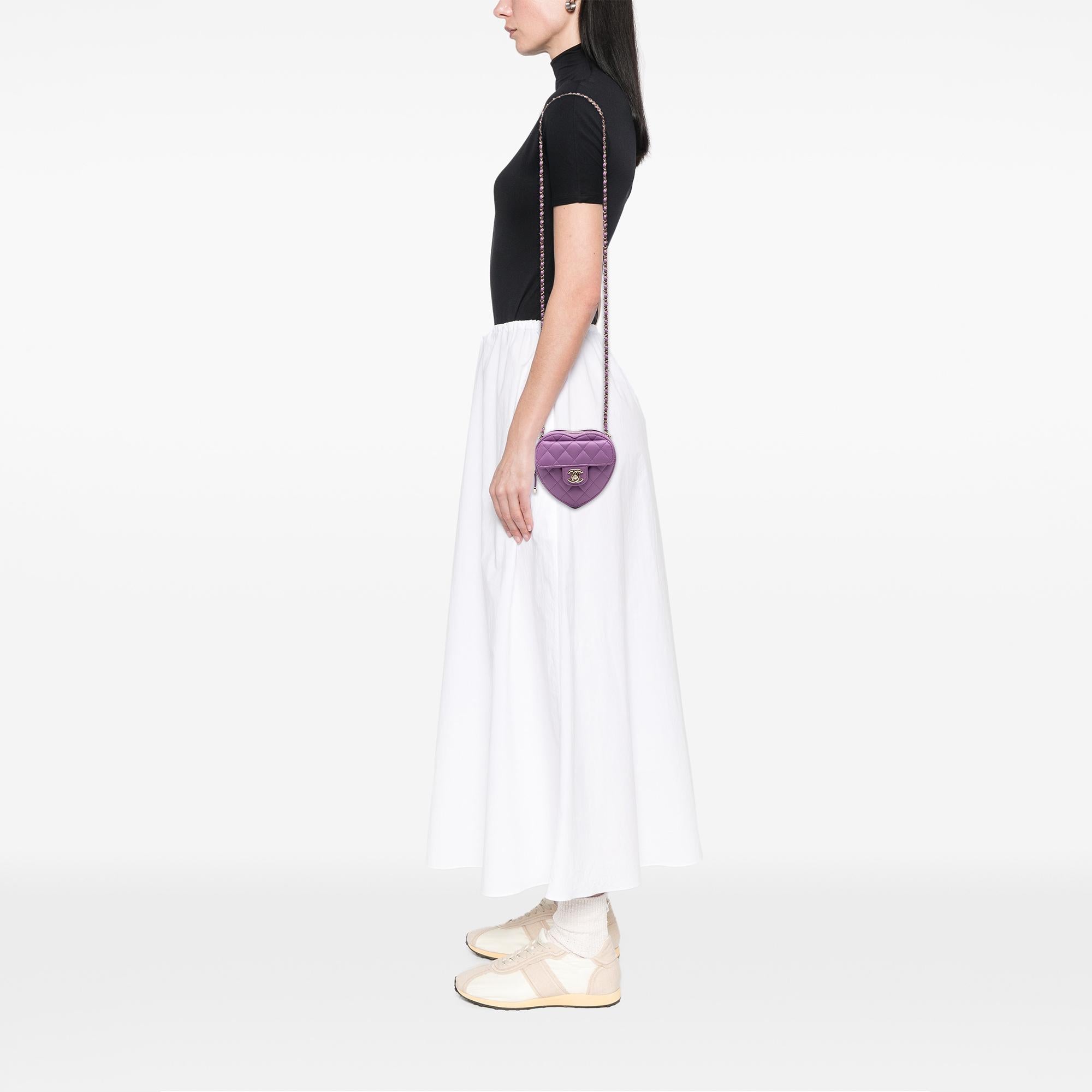 Chanel Mini Lambskin CC in Love Heart Crossbody