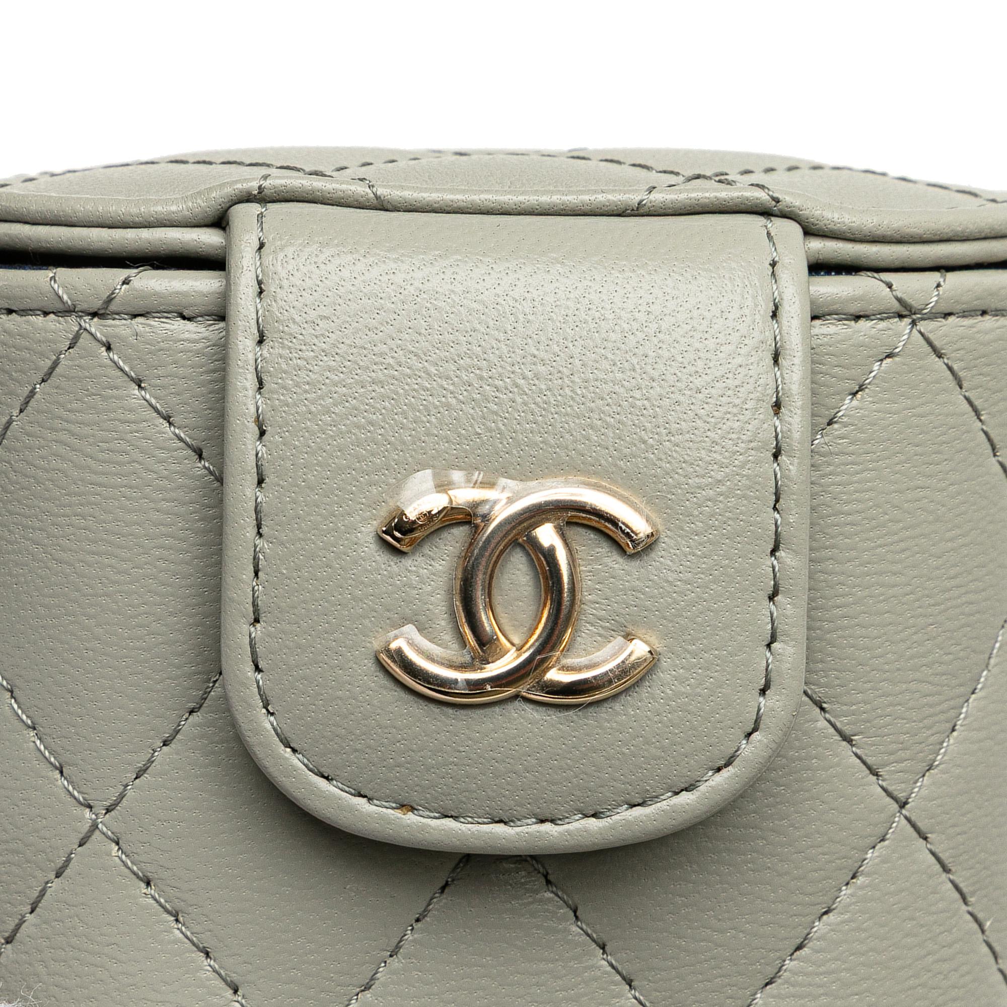 Chanel Mini Lambskin Elegant Chain Vanity Case