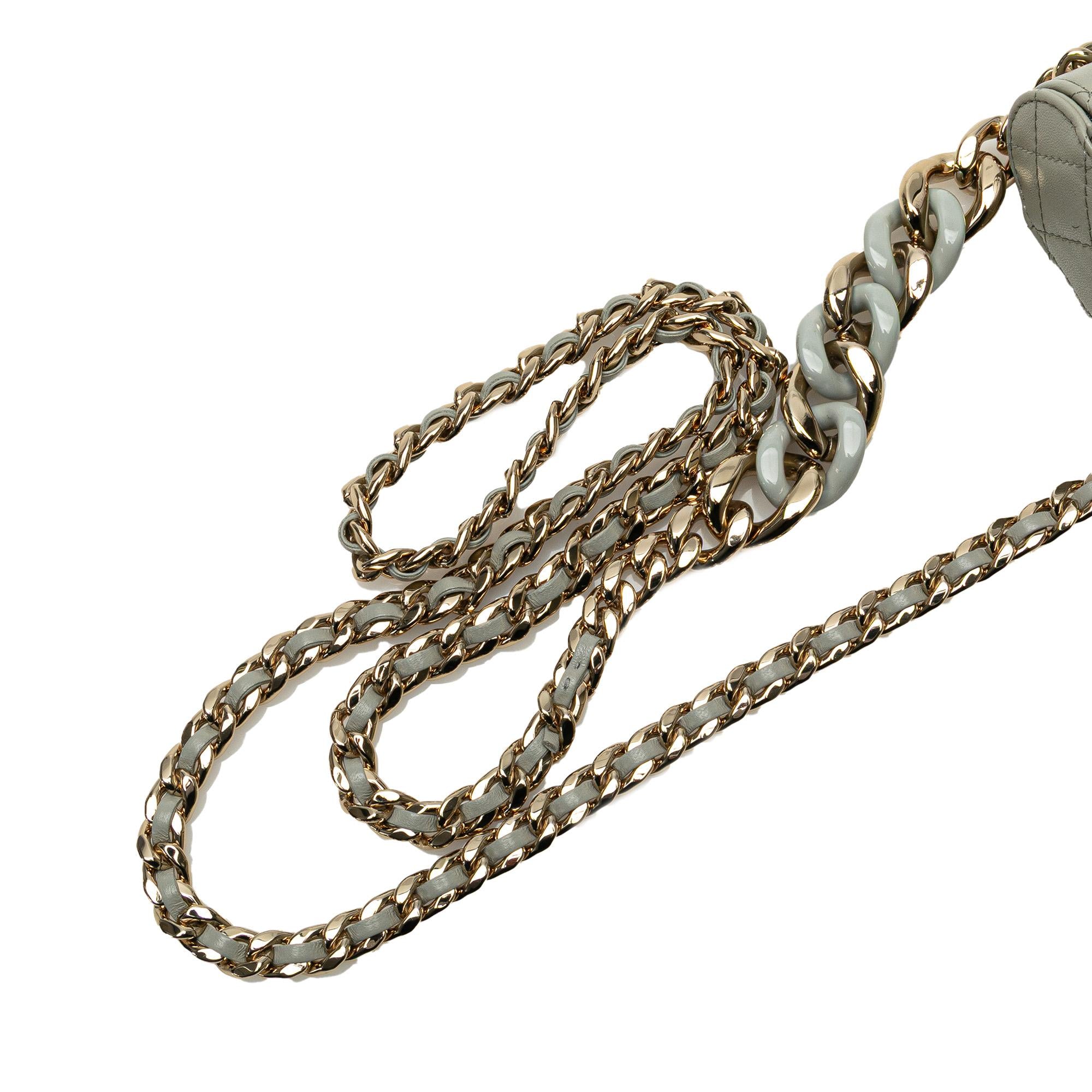 Chanel Mini Lambskin Elegant Chain Vanity Case