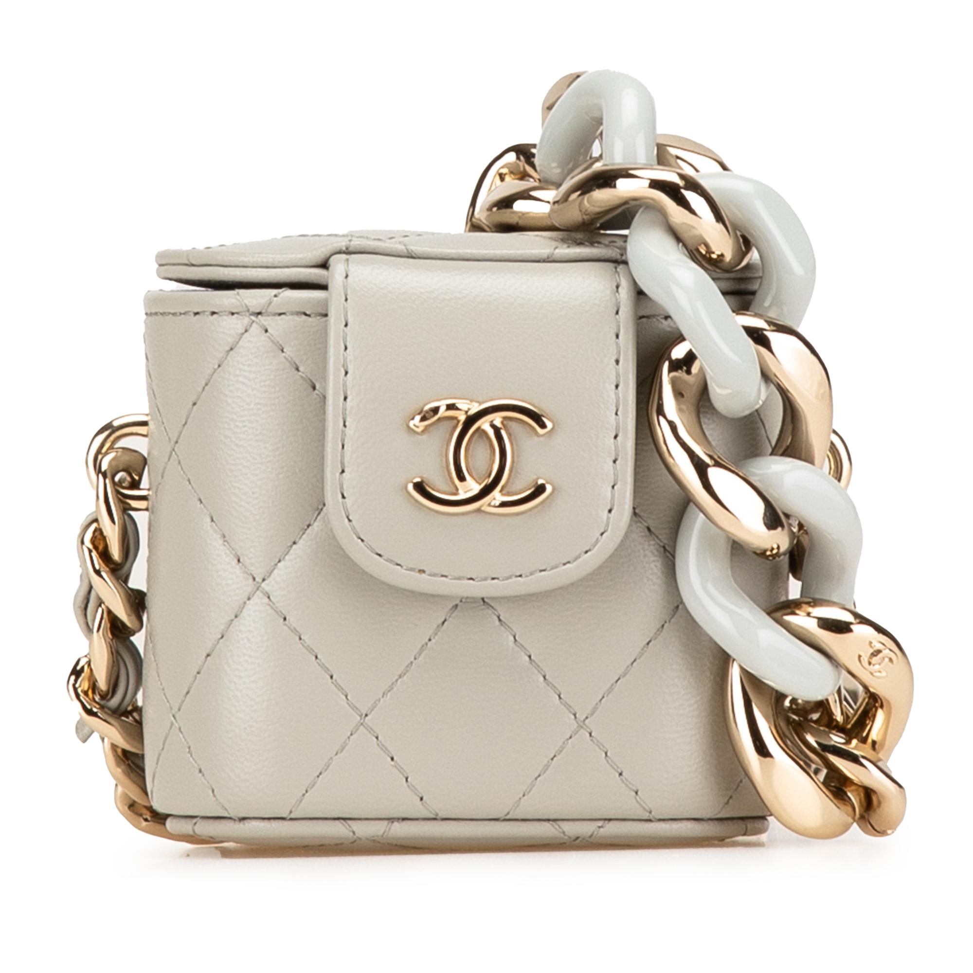 Chanel Mini Lambskin Elegant Chain Vanity Case
