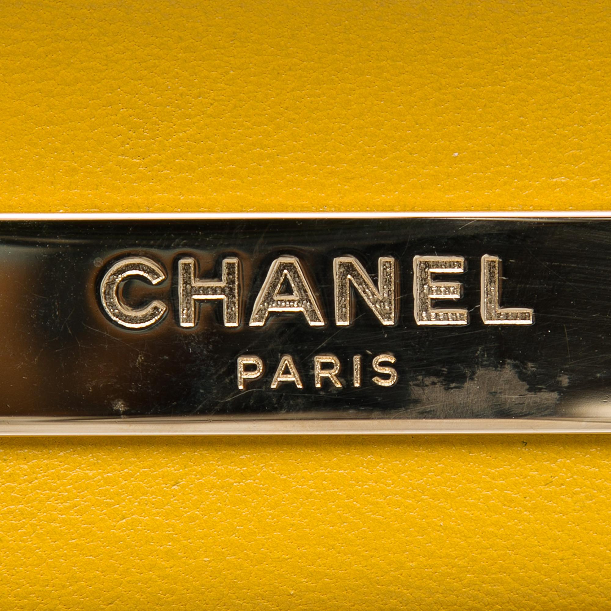 Chanel Mini Lambskin Paris Le19M Charming Top Handle Flap