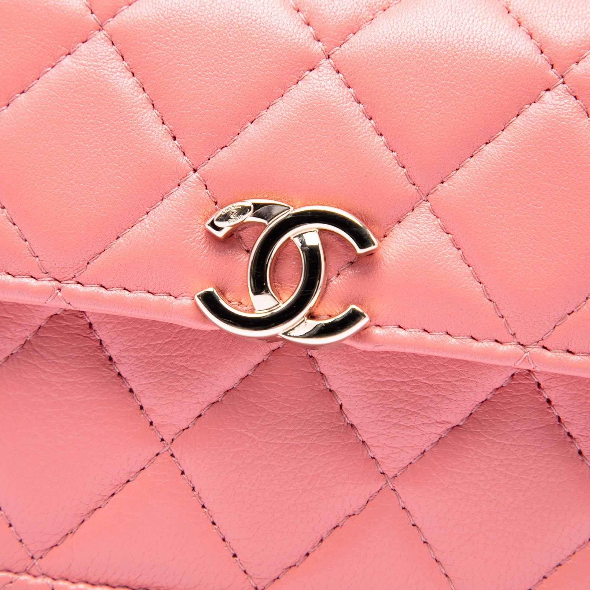 Chanel Mini Lambskin Paris Le19M Charming Top Handle Flap