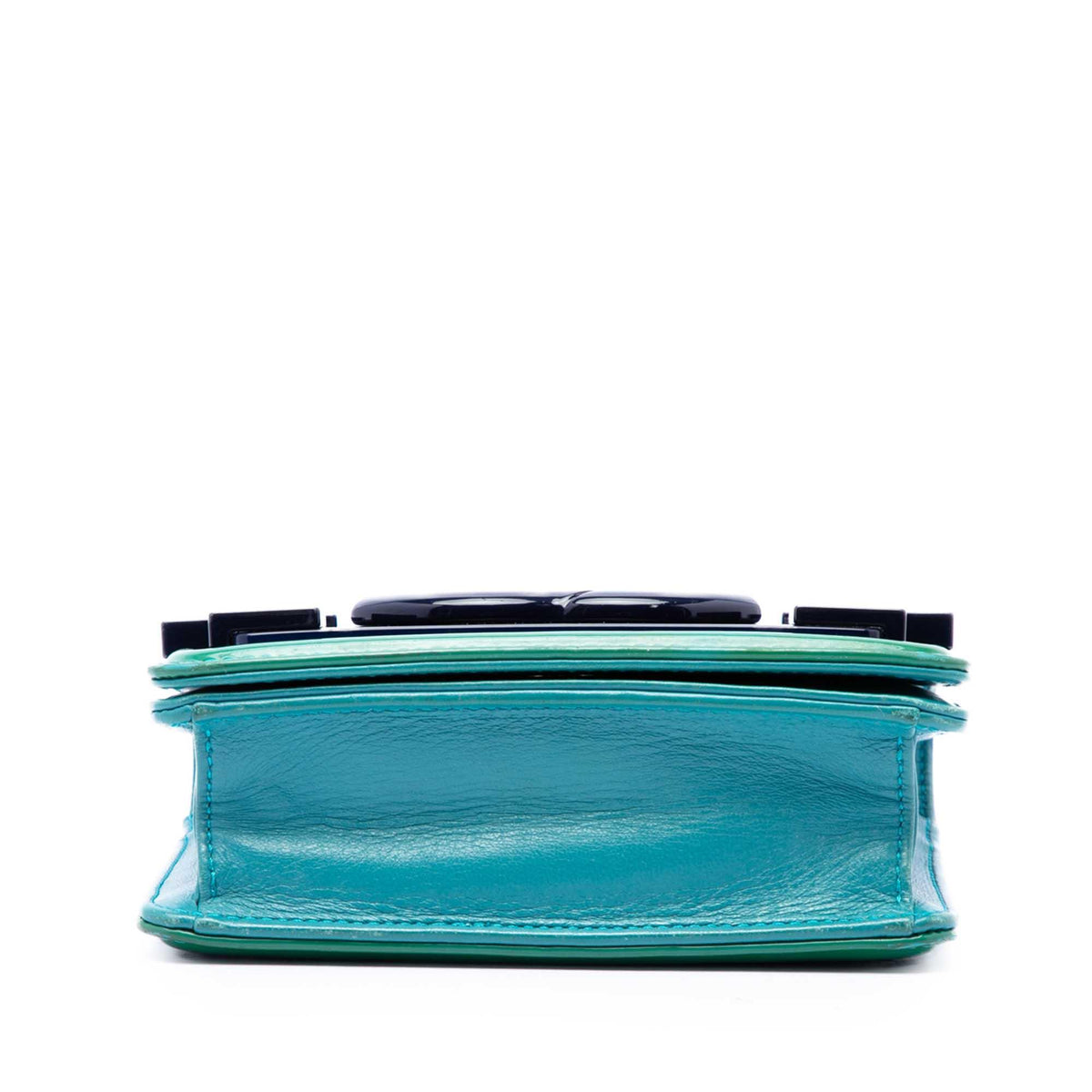 Chanel Mini Ombre Acrylic and Patent Boy Brick Flap