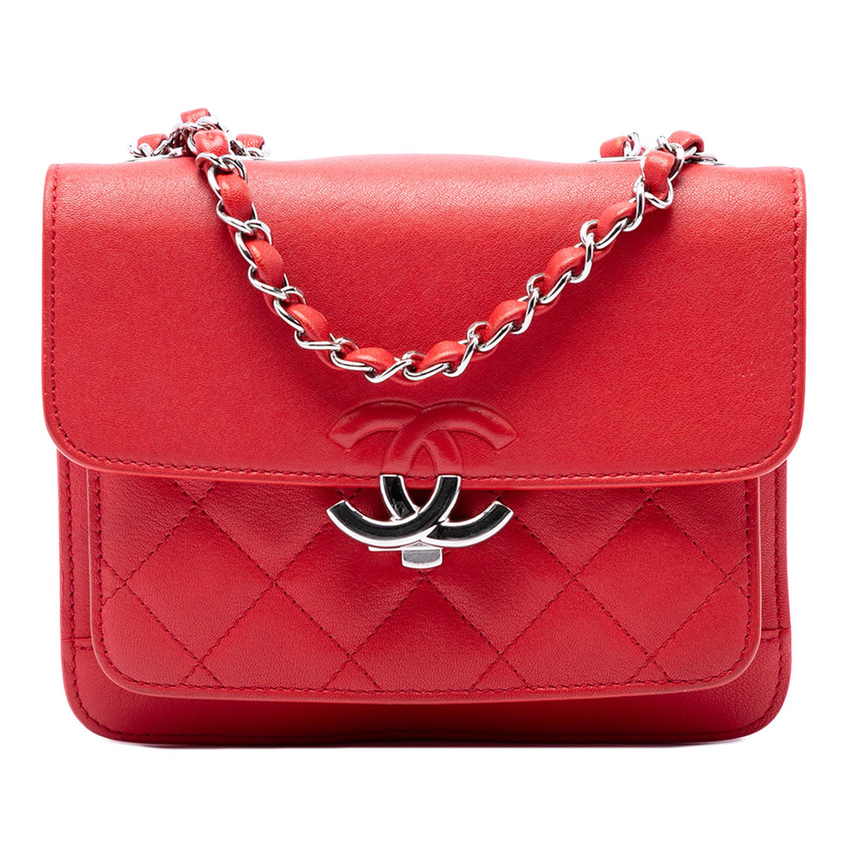 Chanel Mini Quilted Calfskin CC Box Flap