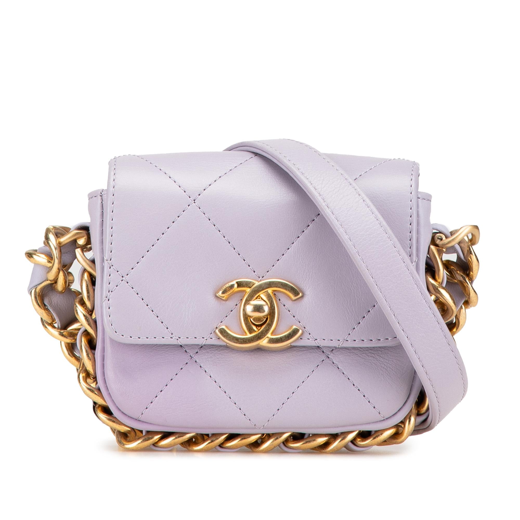 Chanel Mini Quilted Calfskin Framing Chain Flap