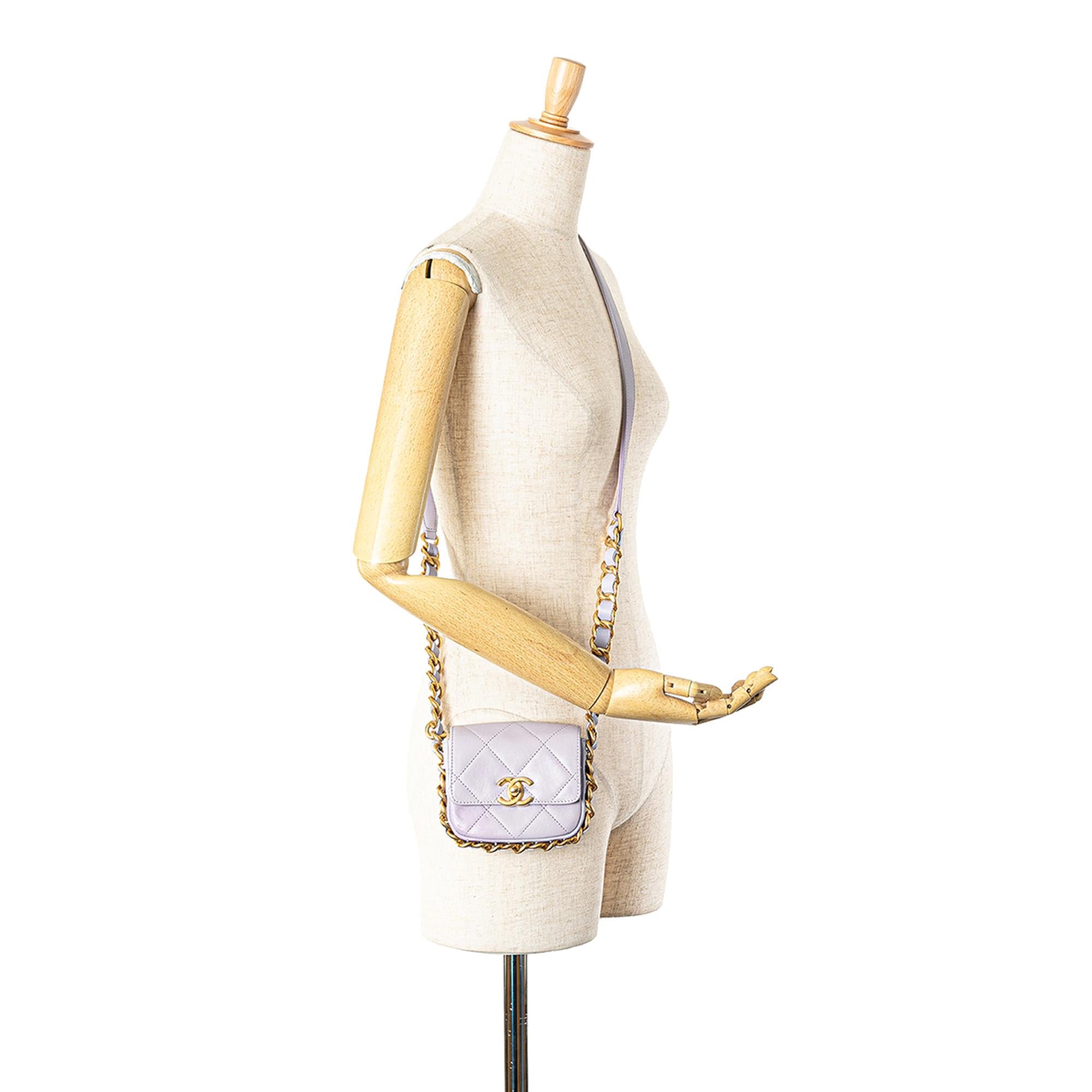 Chanel Mini Quilted Calfskin Framing Chain Flap