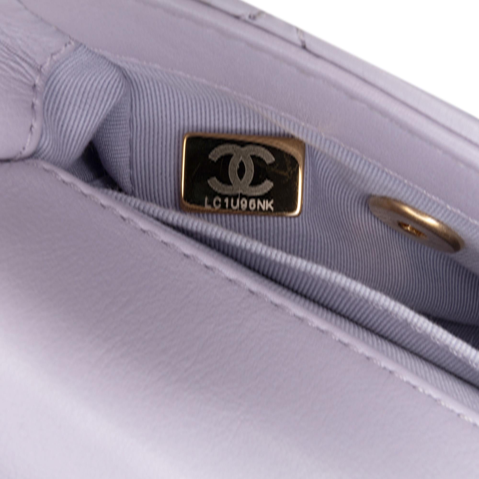 Chanel Mini Quilted Calfskin Framing Chain Flap