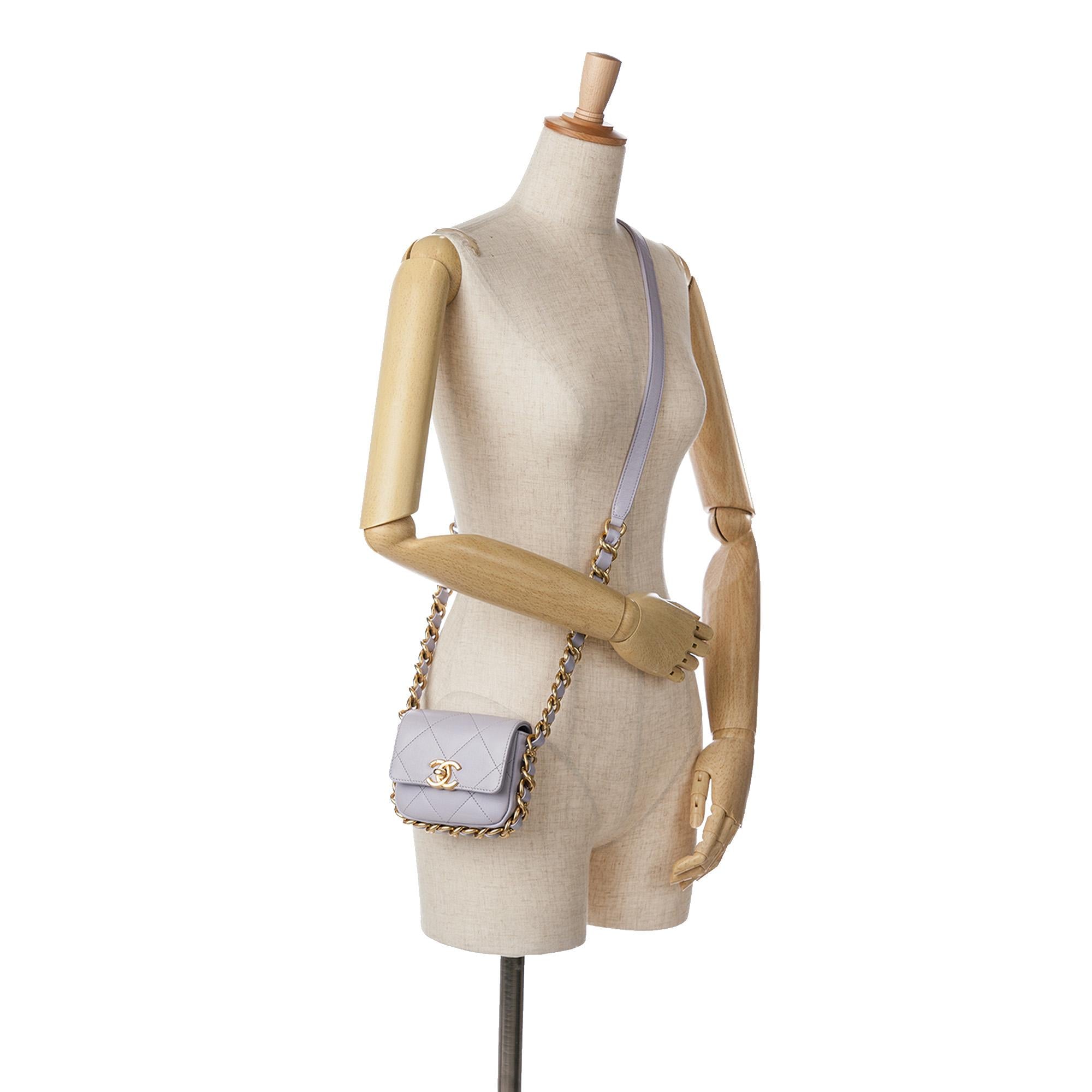 Chanel Mini Quilted Calfskin Framing Chain Flap