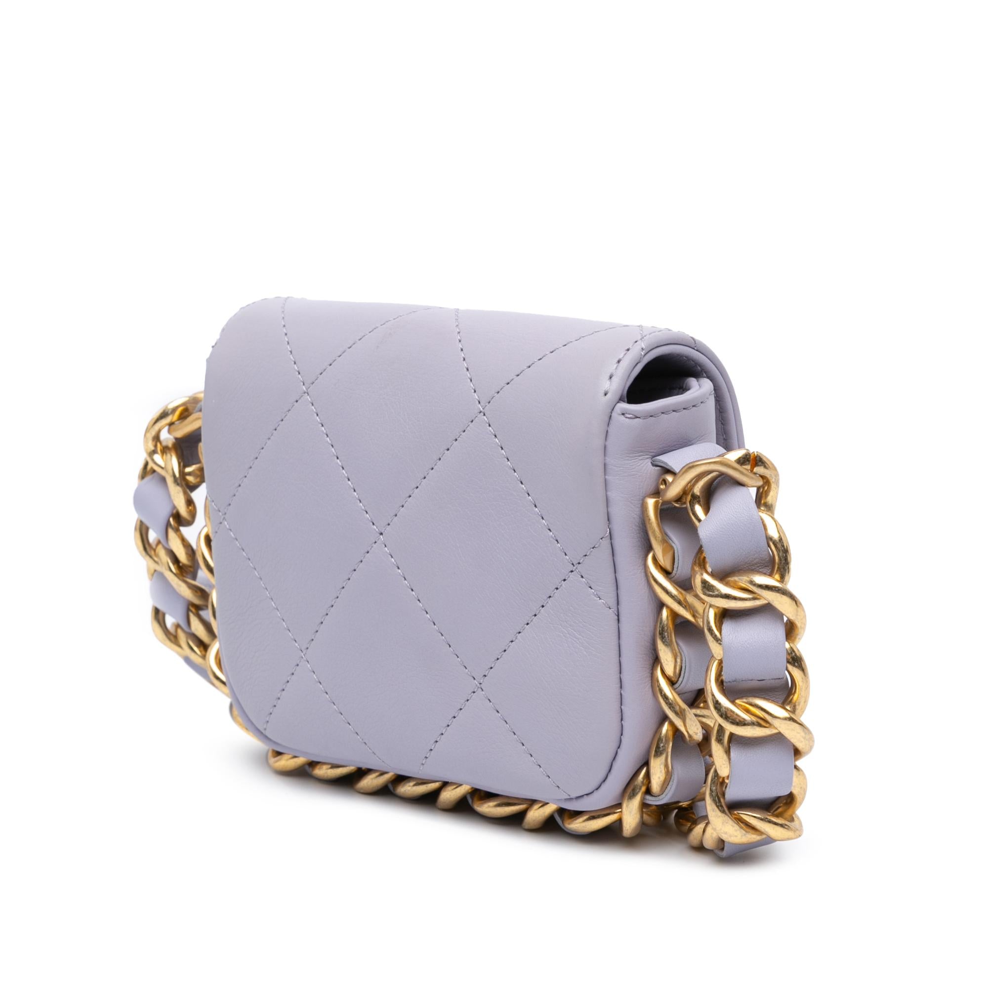 Chanel Mini Quilted Calfskin Framing Chain Flap