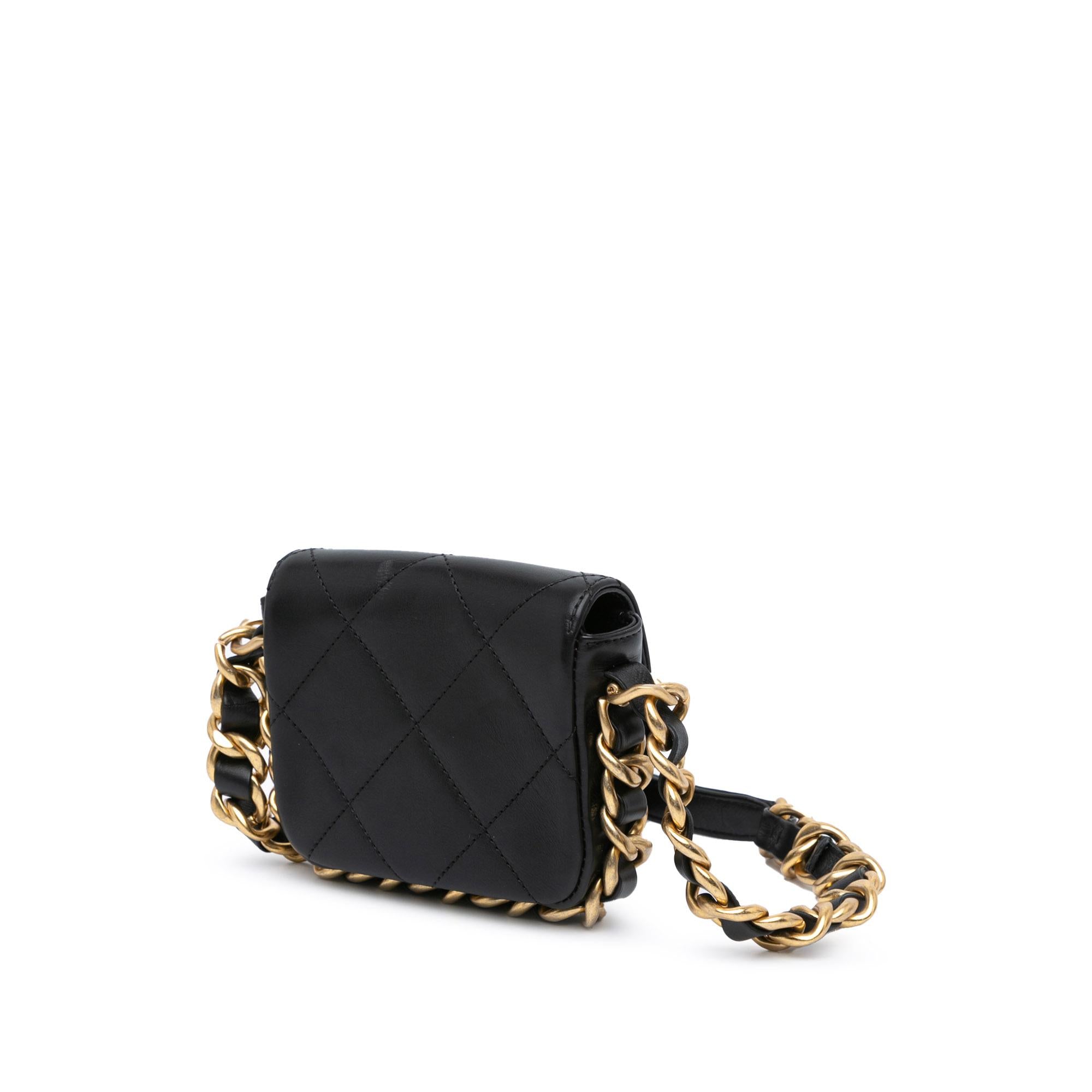 Chanel Mini Quilted Calfskin Framing Chain Flap