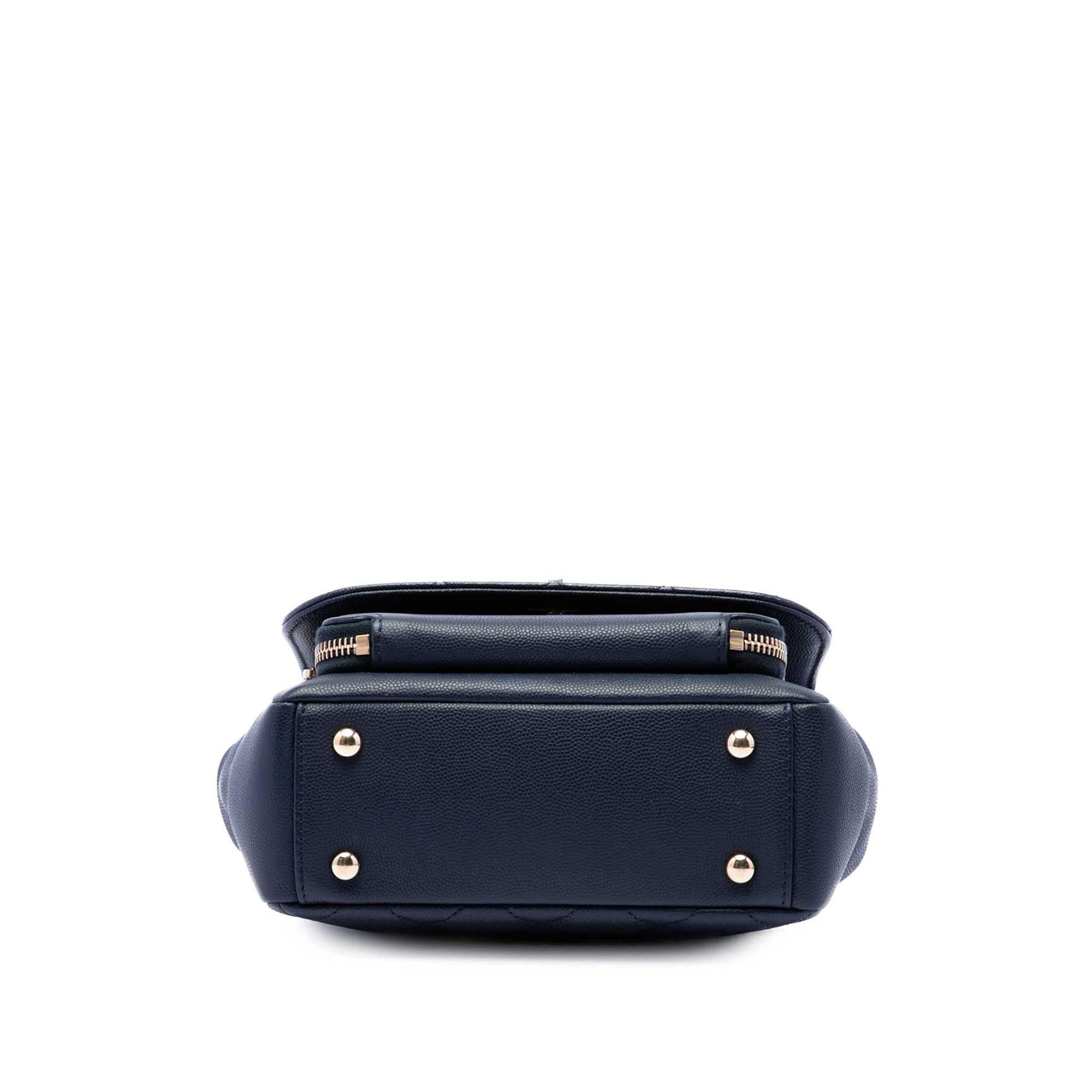 Chanel Mini Quilted Caviar Business Affinity Top Handle Flap
