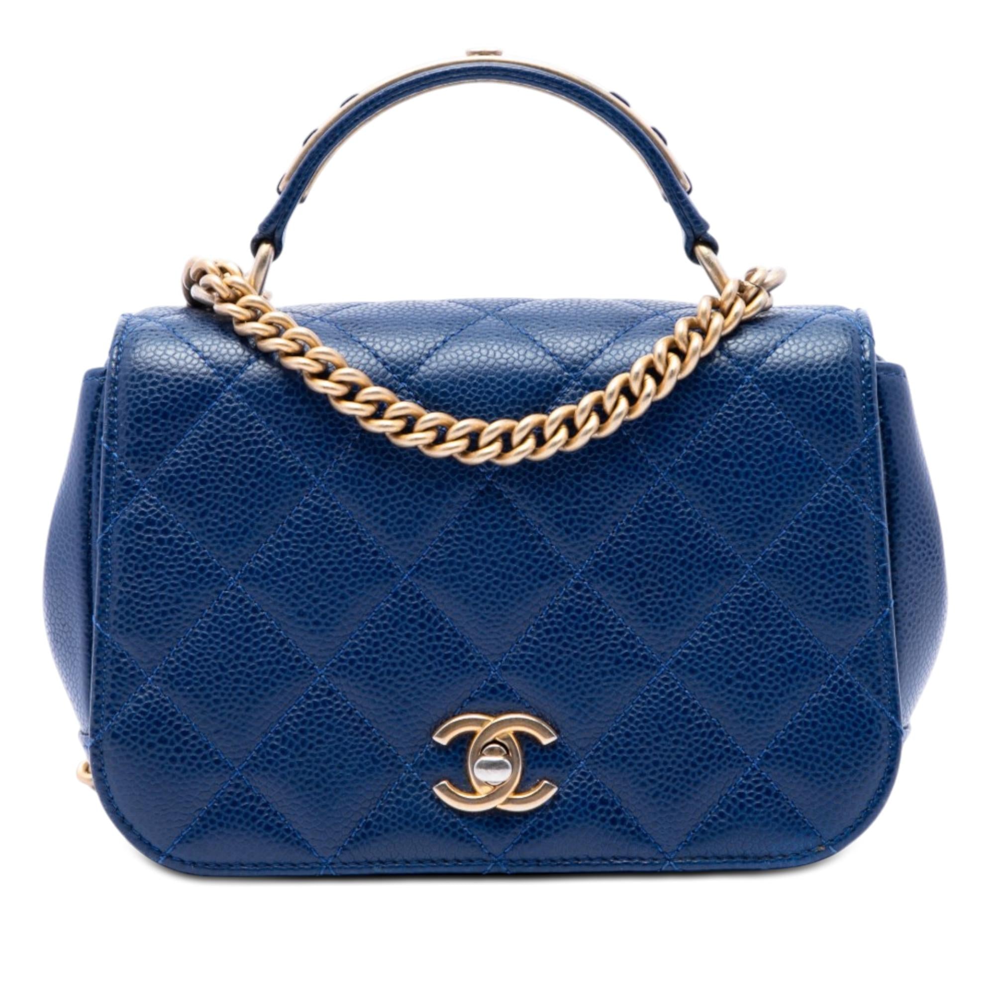 Chanel Mini Quilted Caviar Carry Around Flap