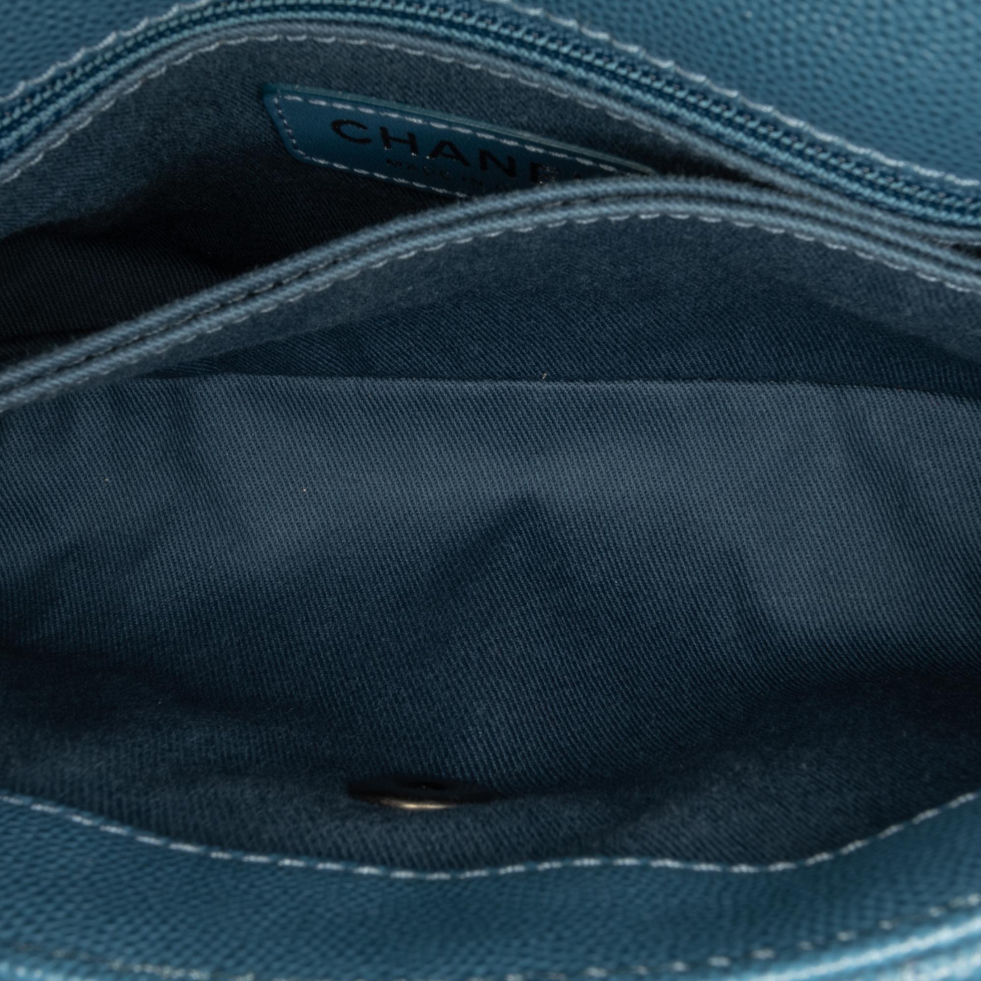 Chanel Mini Quilted Caviar Coco Top Handle Bag