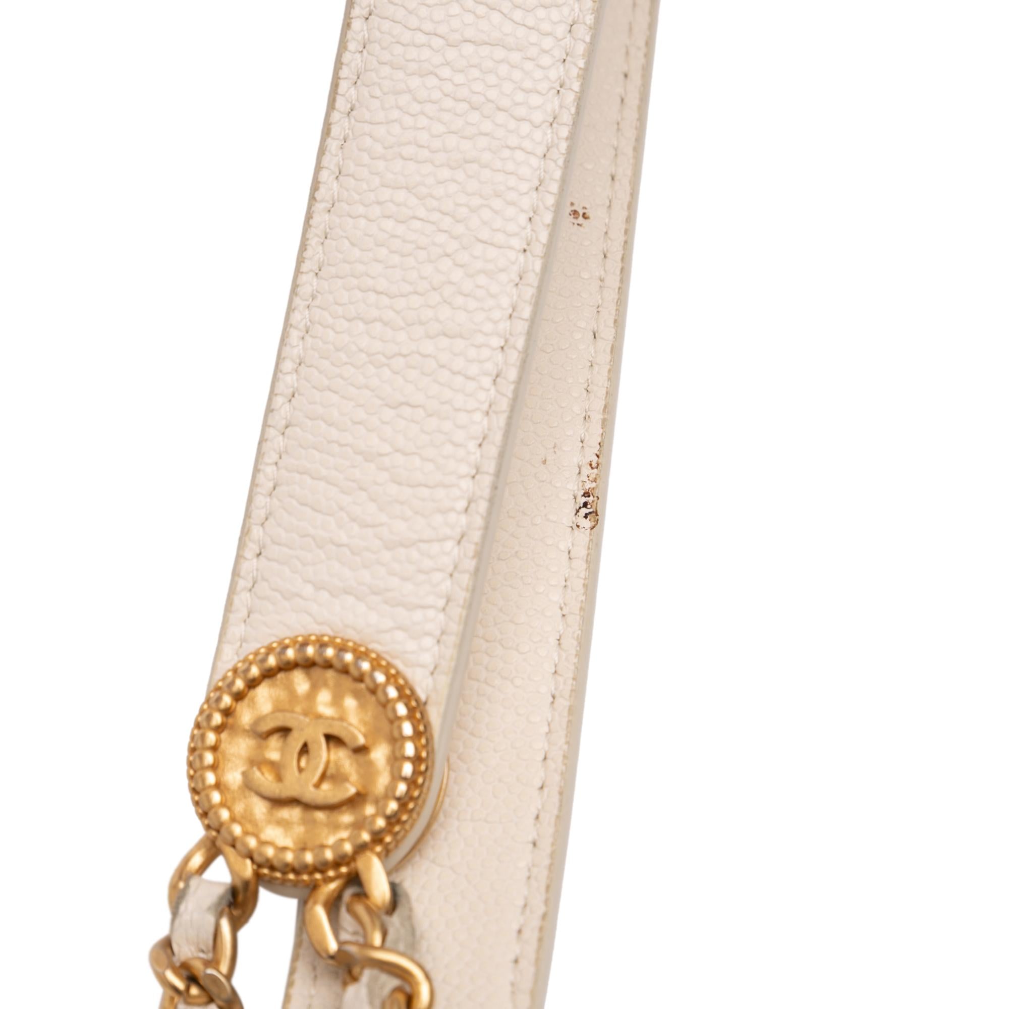 Chanel Mini Quilted Caviar Twist Your Buttons Drawstring Bucket Bag