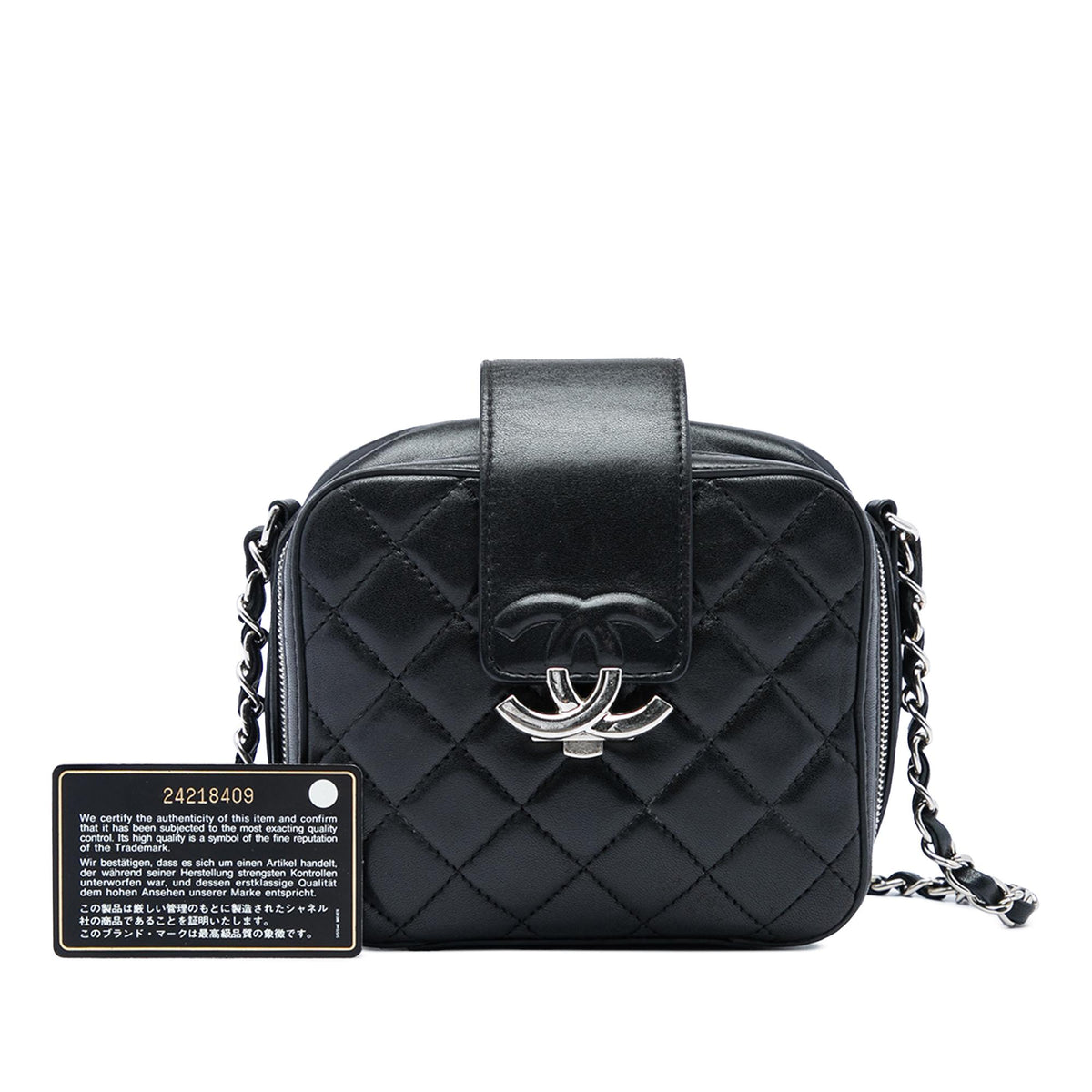 Chanel Mini Quilted Lambskin CC Box Camera Bag